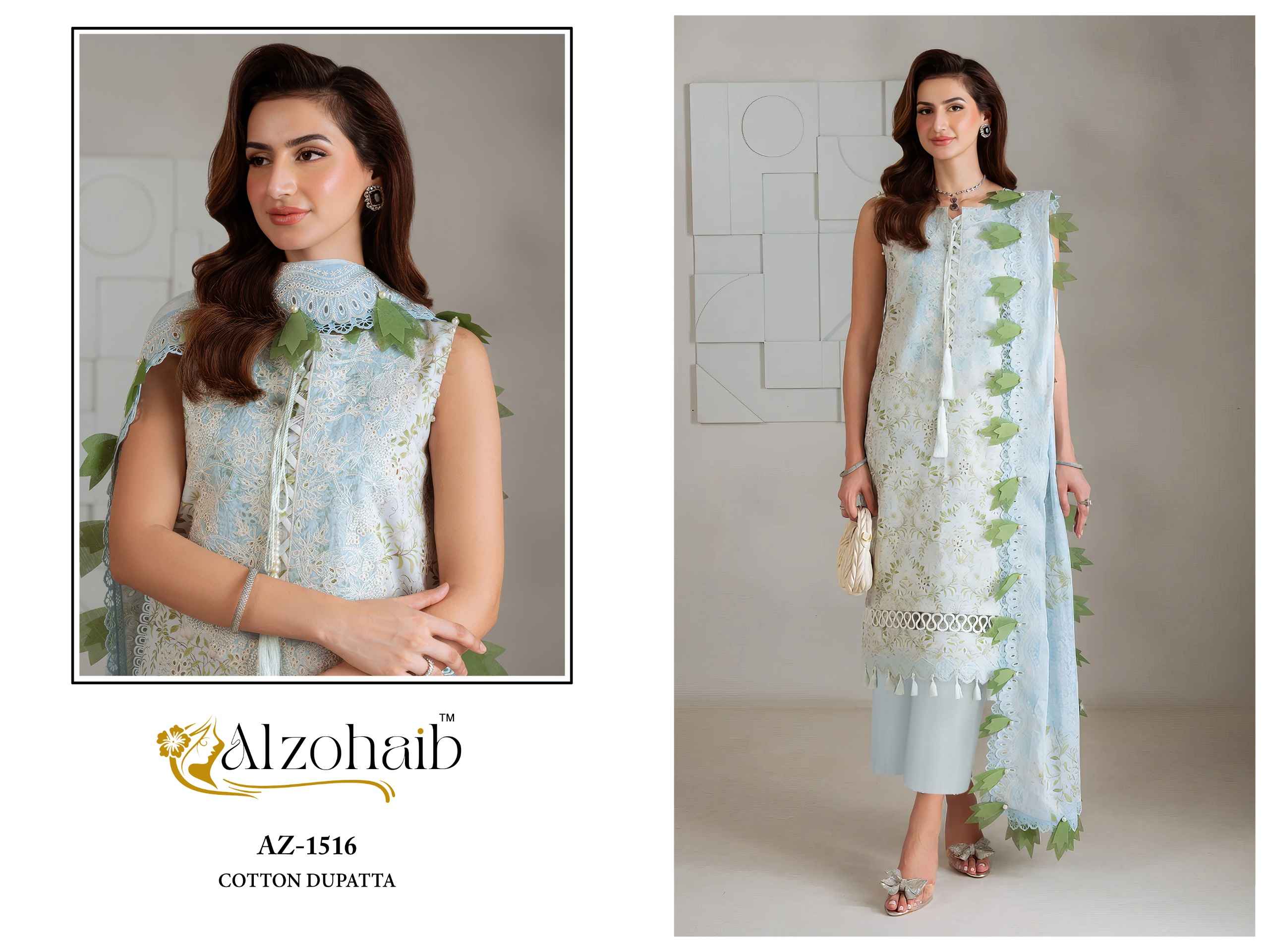 Alzohaib Nazakat Vol 1 Cotton Dress Material 4 pcs Catalogue