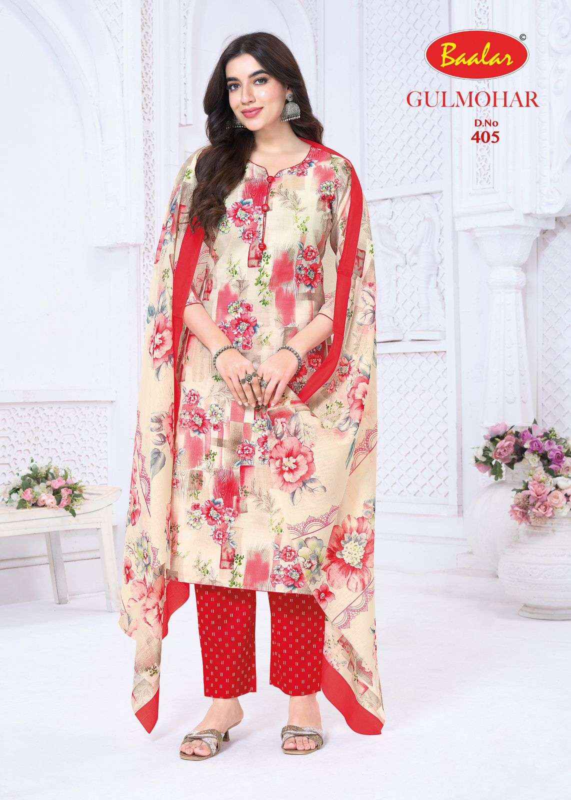 Baalar Gulmohar Vol 4 Cotton Dress Material 12 pcs Catalogue