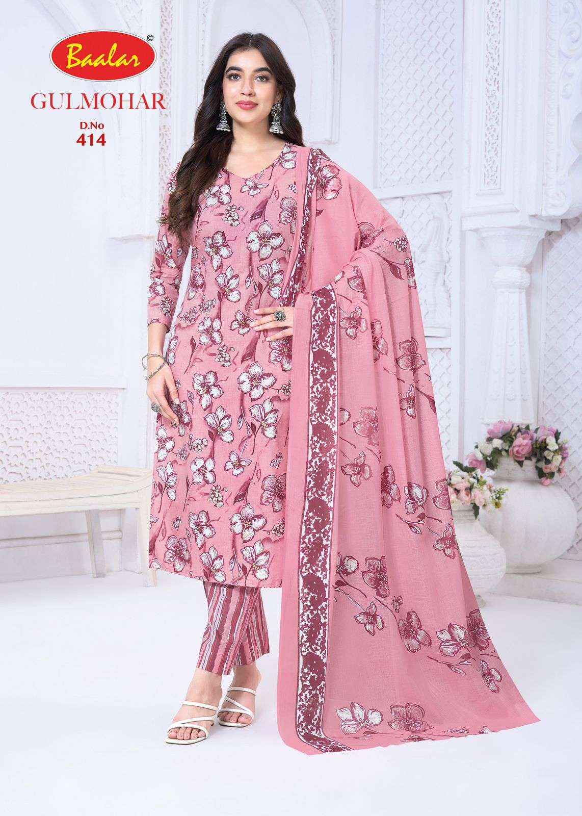 Baalar Gulmohar Vol 4 Cotton Dress Material 12 pcs Catalogue