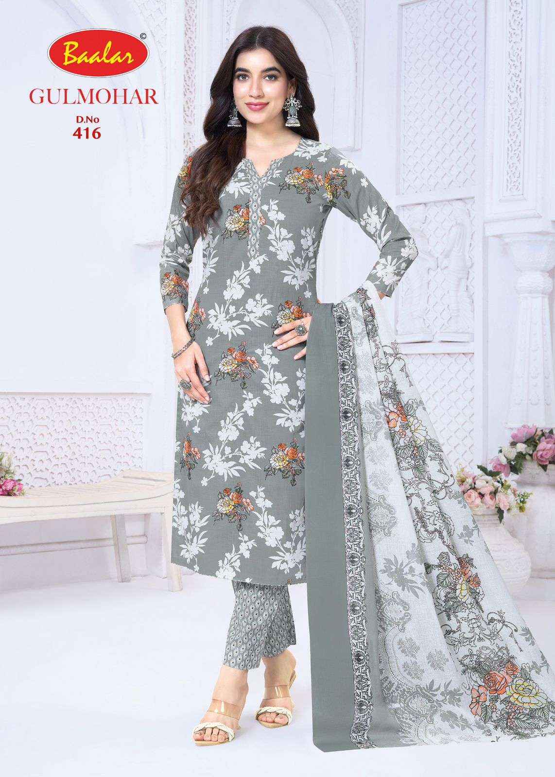 Baalar Gulmohar Vol 4 Cotton Dress Material 12 pcs Catalogue
