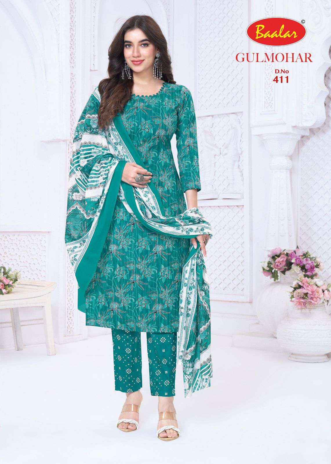 Baalar Gulmohar Vol 4 Cotton Dress Material 12 pcs Catalogue