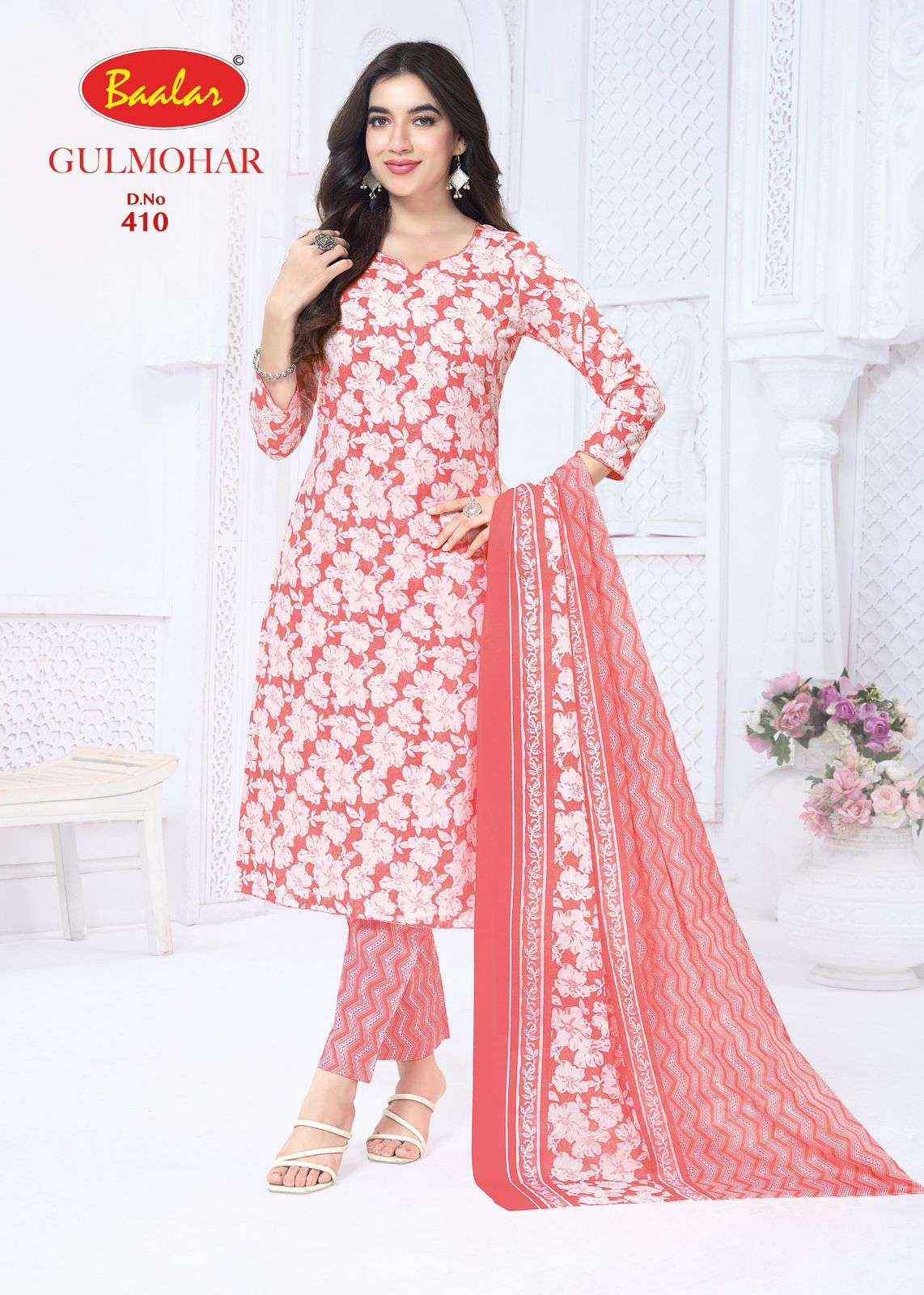 Baalar Gulmohar Vol 4 Cotton Dress Material 12 pcs Catalogue