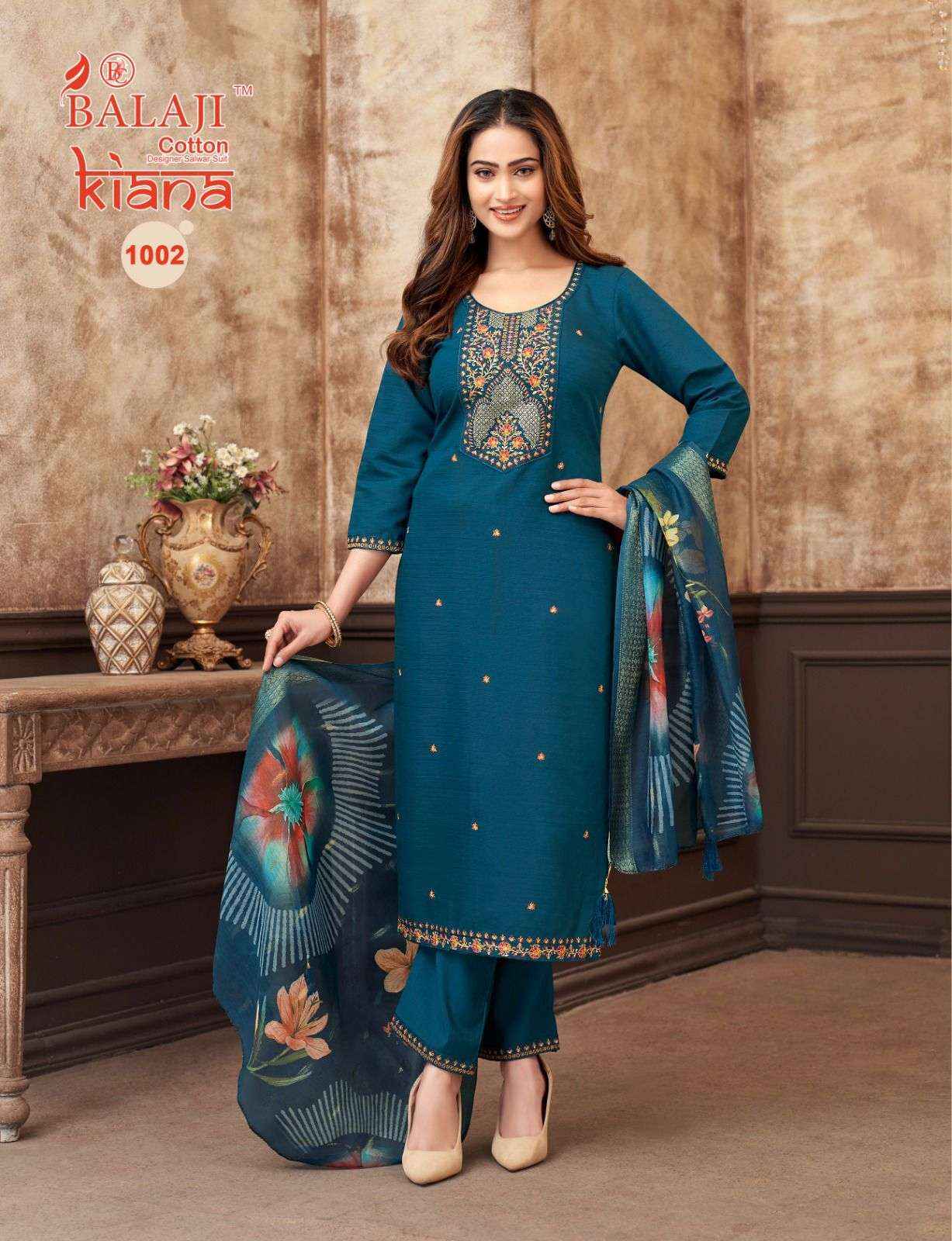Balaji Kiana Readymade Silk Dress 8 pcs Catalogue