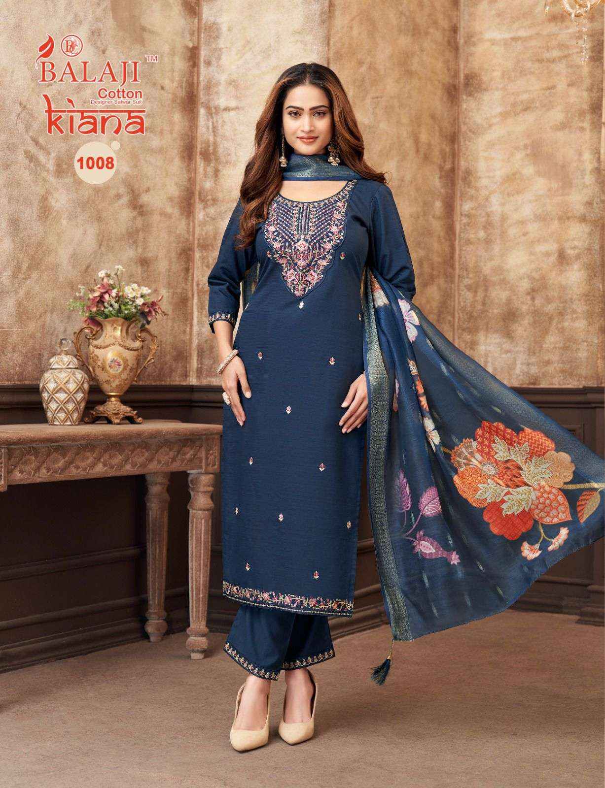 Balaji Kiana Readymade Silk Dress 8 pcs Catalogue