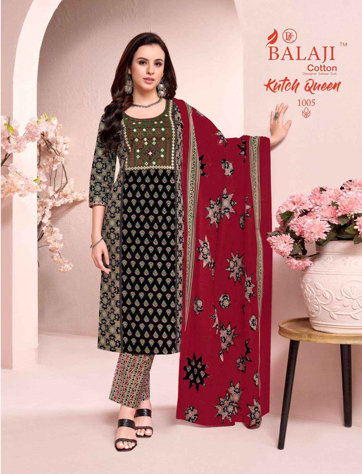 Balaji Kutch Queen Vol 1 Readymade Cotton Dress 8 pcs Catalogue