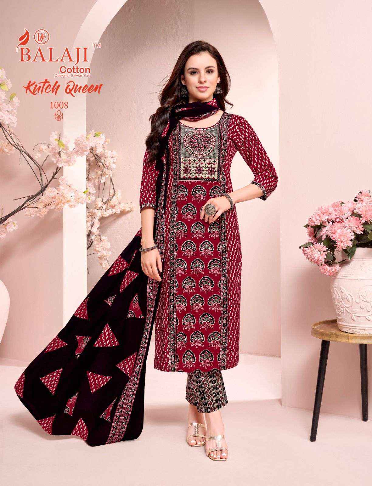 Balaji Kutch Queen Vol 1 Readymade Cotton Dress 8 pcs Catalogue