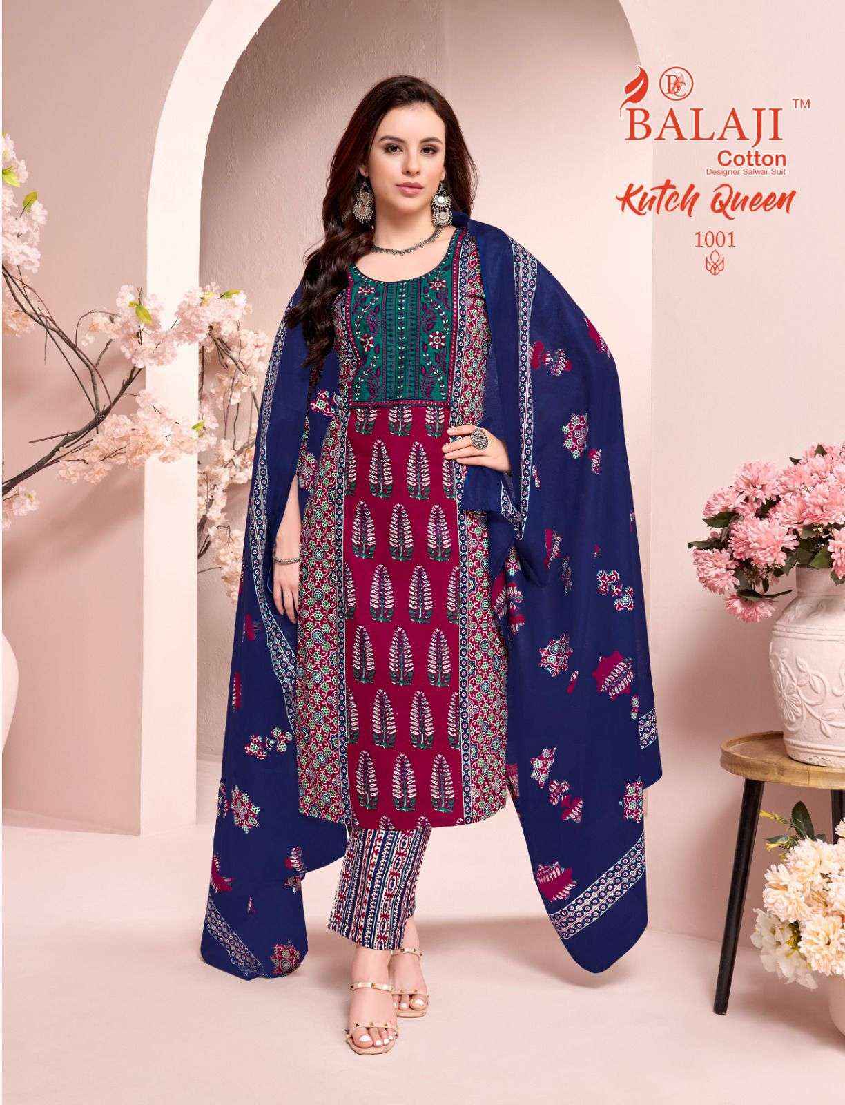 Balaji Kutch Queen Vol 1 Readymade Cotton Dress 8 pcs Catalogue