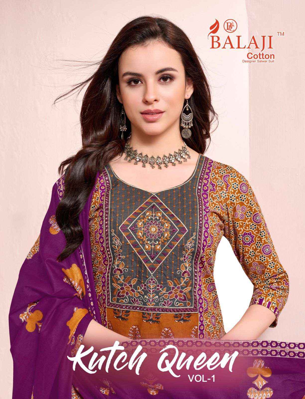 Balaji Kutch Queen Vol 1 Readymade Cotton Dress 8 pcs Catalogue
