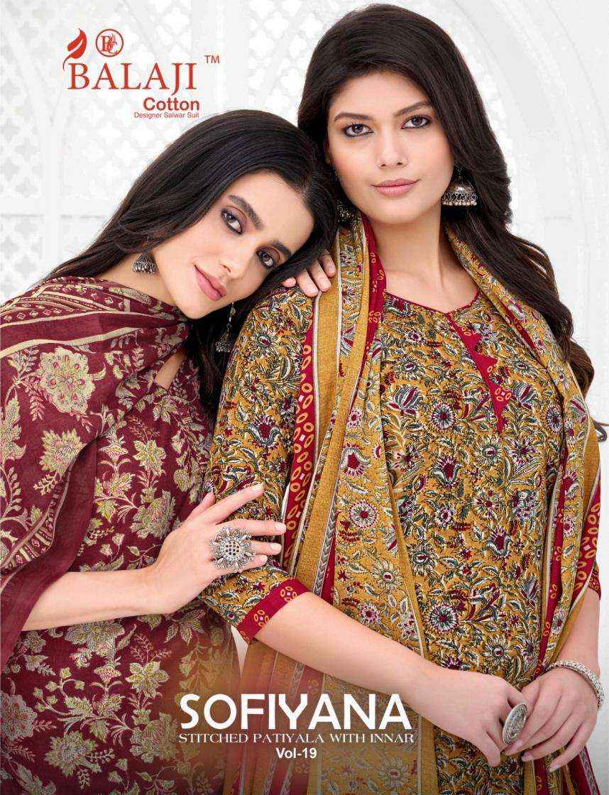 Balaji Sofiyana Vol 19 Readymade Cotton Dress 12 pcs Catalogue
