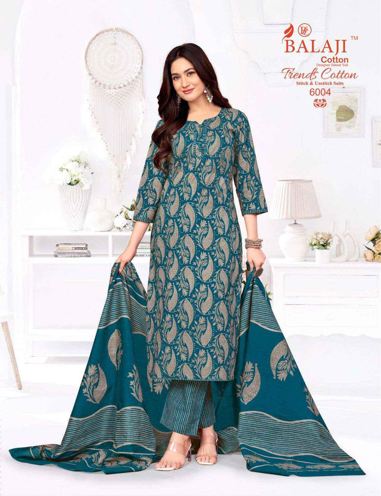 Balaji Trends Cotton Vol 6 Readymade Cotton Dress 12 pcs Catalogue