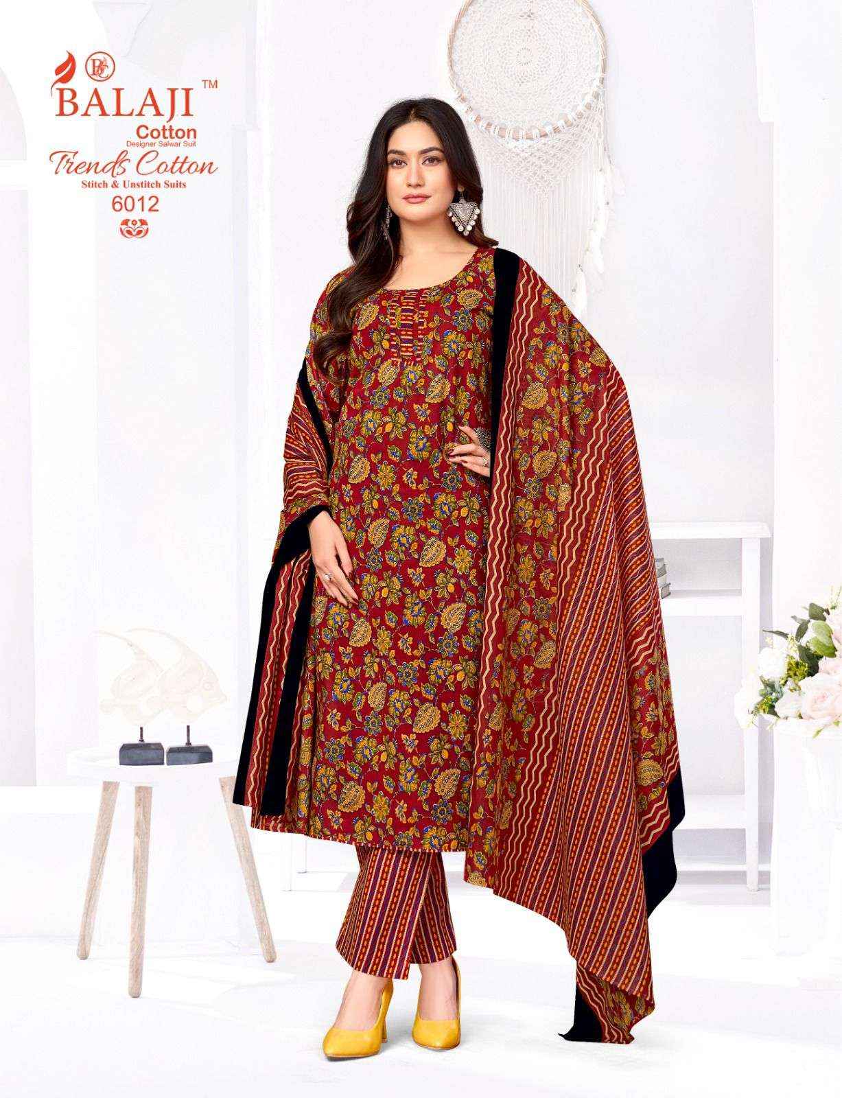 Balaji Trends Cotton Vol 6 Readymade Cotton Dress 12 pcs Catalogue