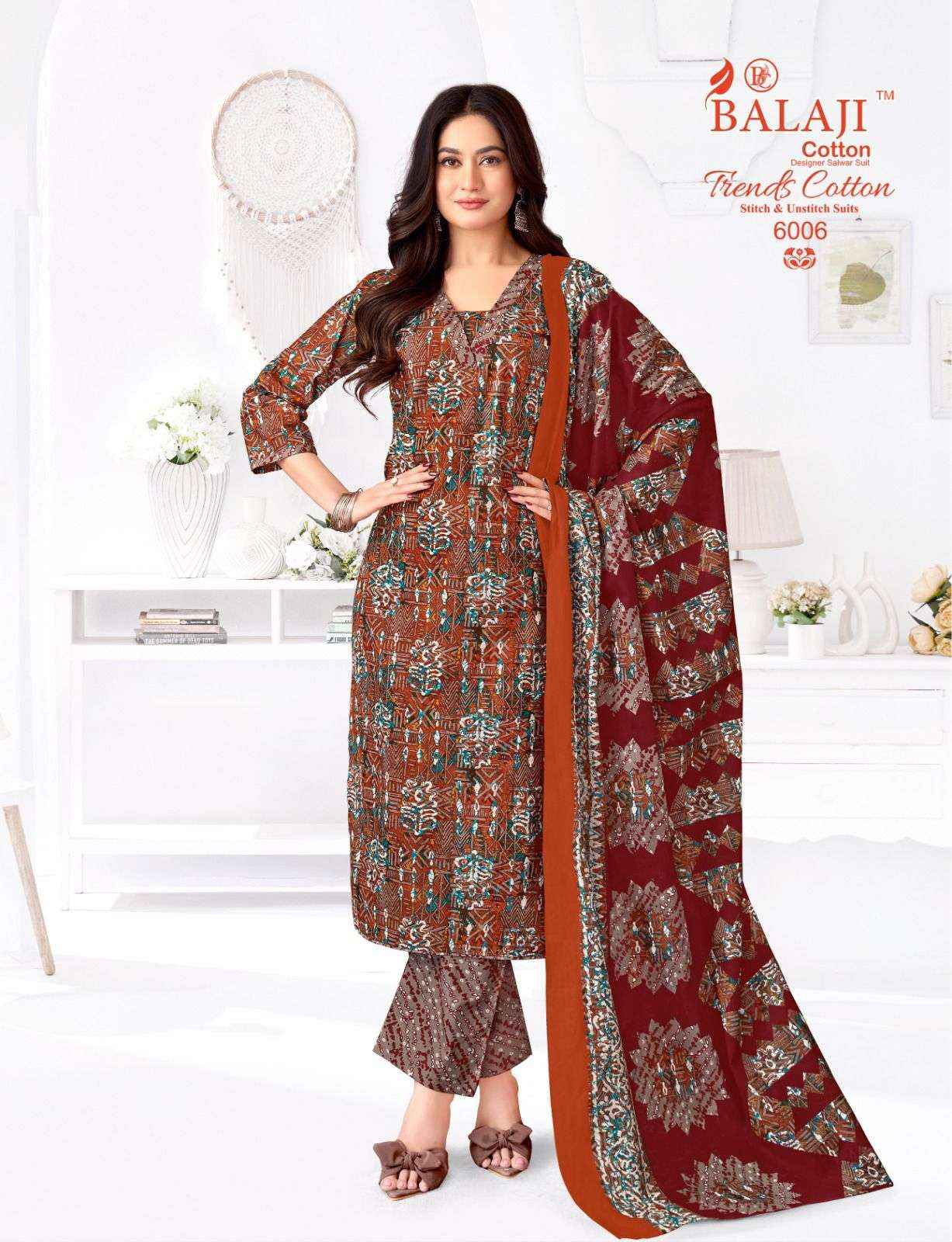 Balaji Trends Cotton Vol 6 Readymade Cotton Dress 12 pcs Catalogue