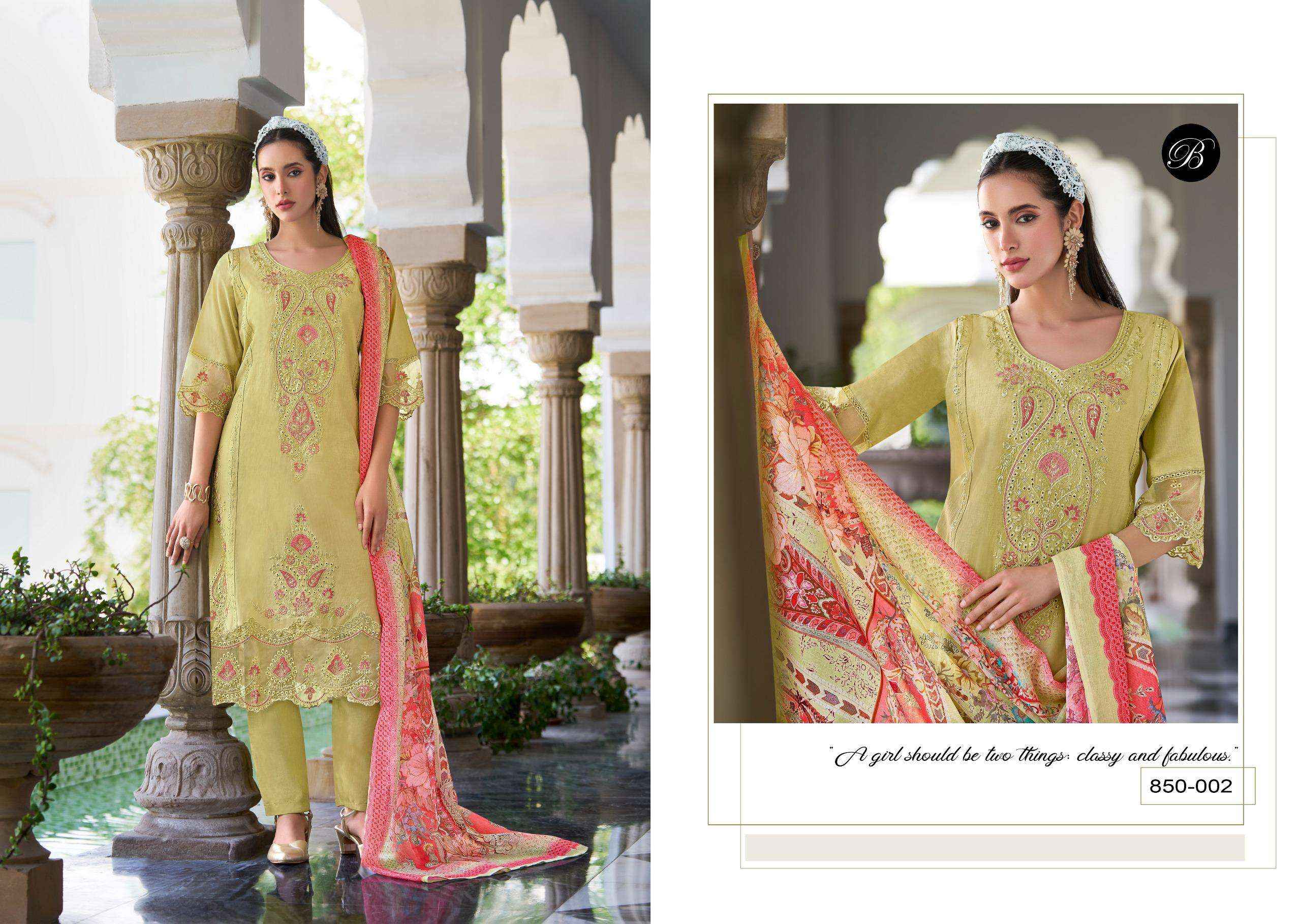 Belliza Jade Ombre Zoya Vol 2 Cotton Dress Material 6 pcs Catalogue