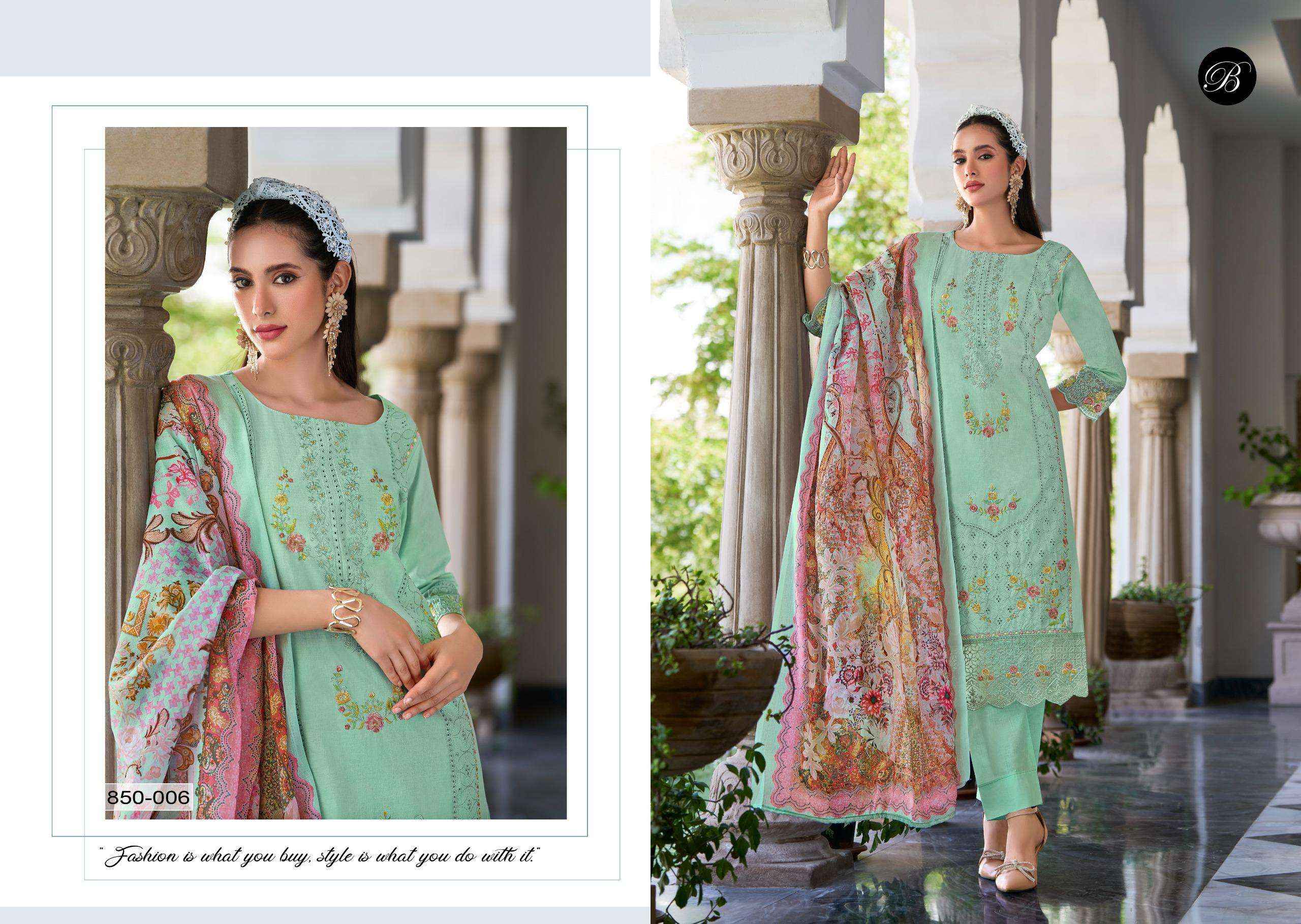 Belliza Jade Ombre Zoya Vol 2 Cotton Dress Material 6 pcs Catalogue