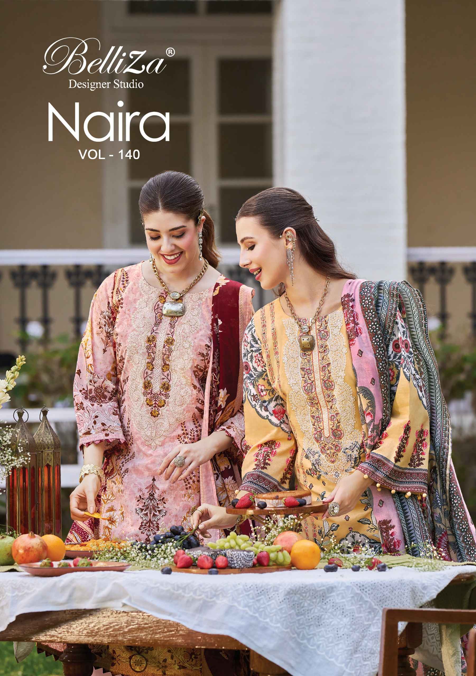 Belliza Naira Vol 140 Cotton Dress Material 8 pcs Cataloge