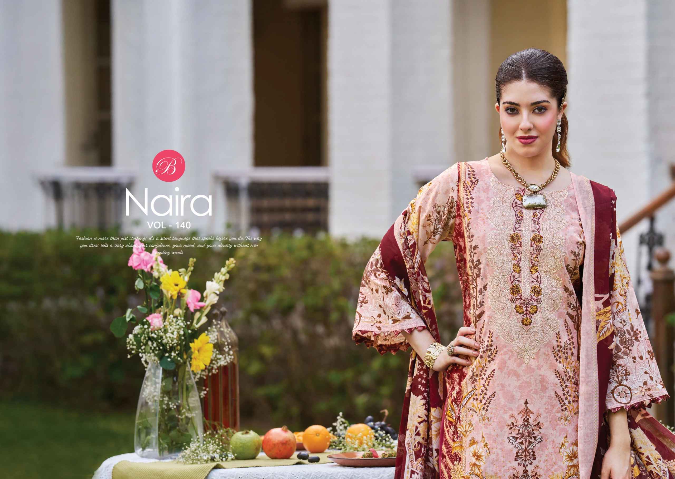 Belliza Naira Vol 140 Cotton Dress Material 8 pcs Cataloge