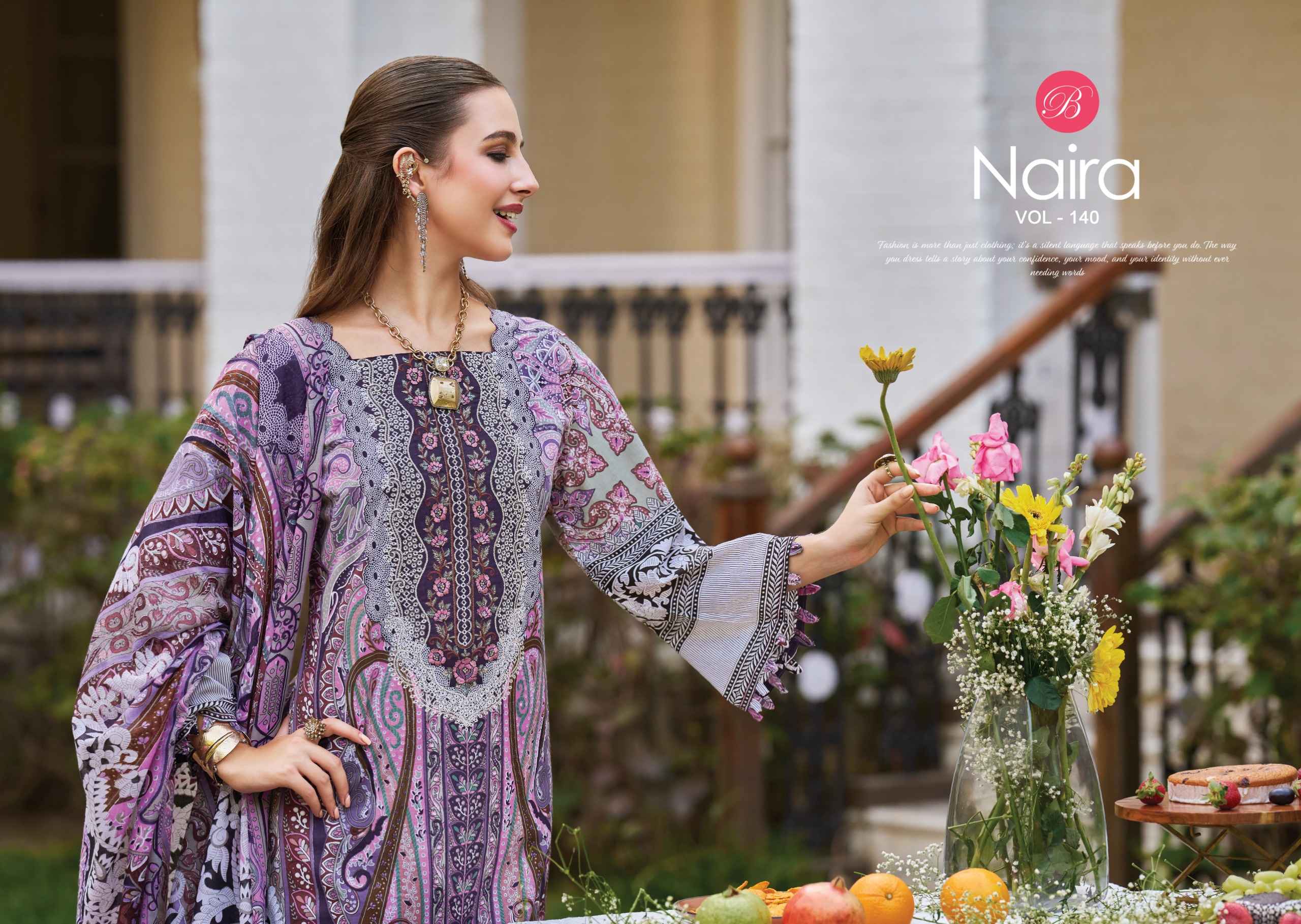 Belliza Naira Vol 140 Cotton Dress Material 8 pcs Cataloge