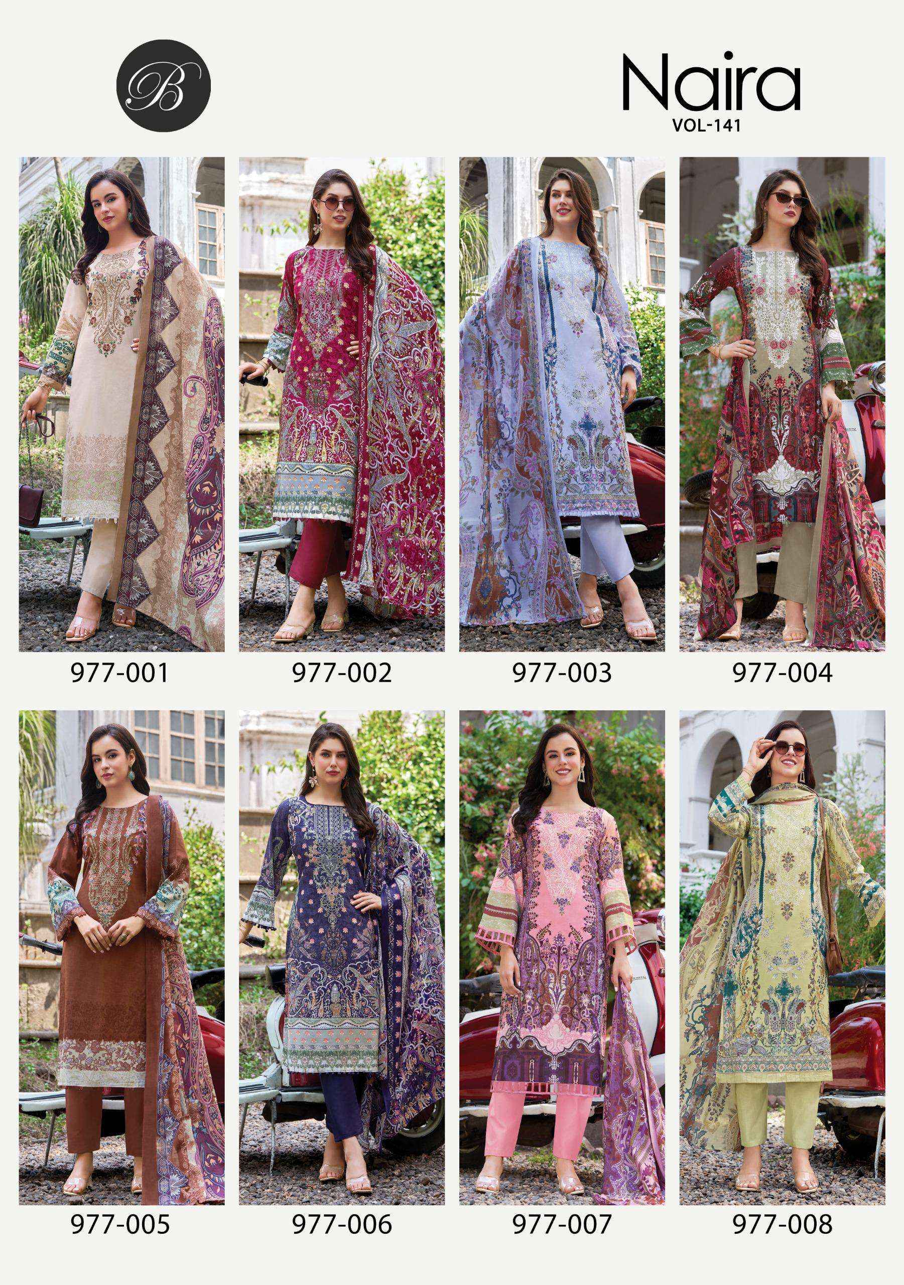 Belliza Naira Vol 141 Cotton Dress Material 8 pcs Cataloge