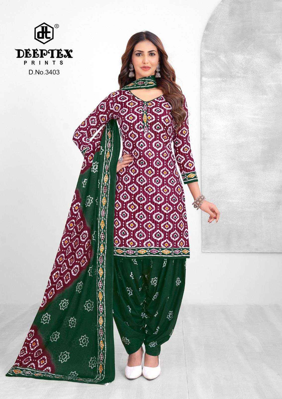 Deeptex Batik Plus Vol 34 Cotton Dress Material 10 pcs Catalogue