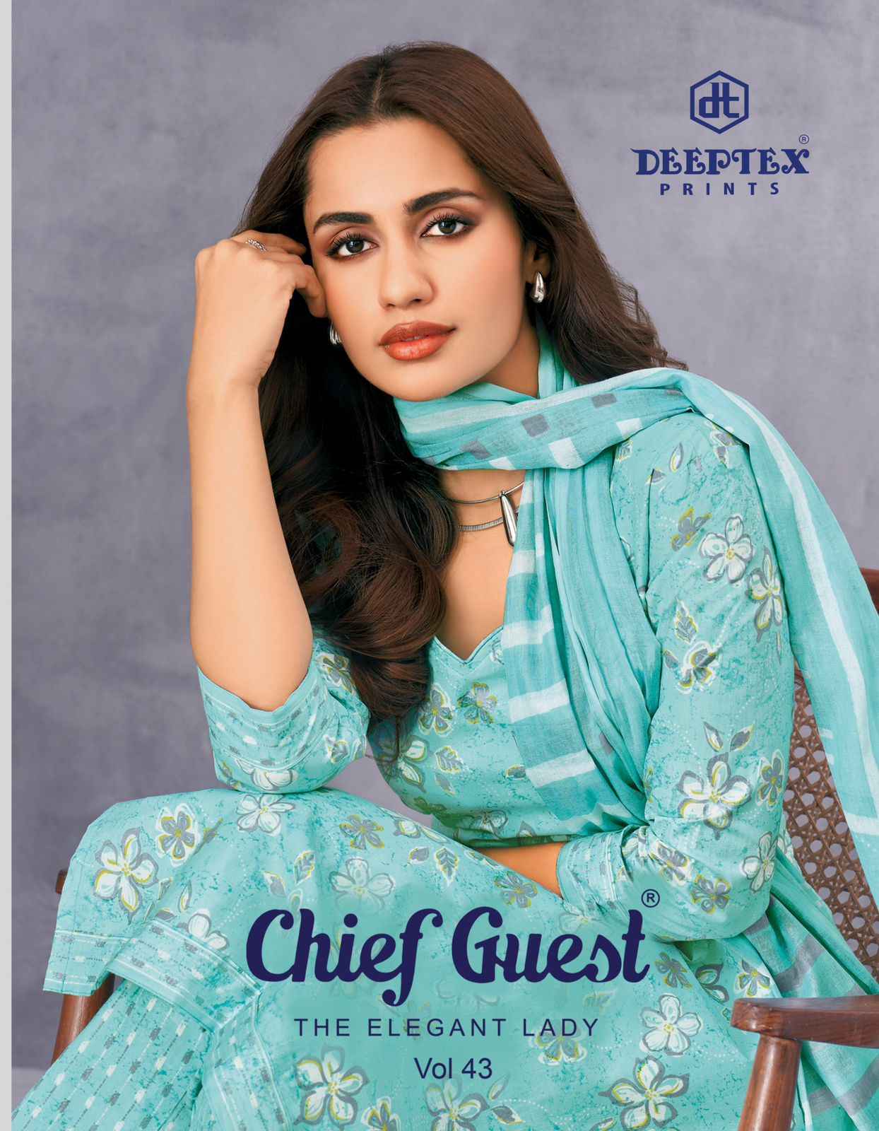Deeptex Chief Guest Vol 43 Cotton Dress Material 15 pcs Catalogue