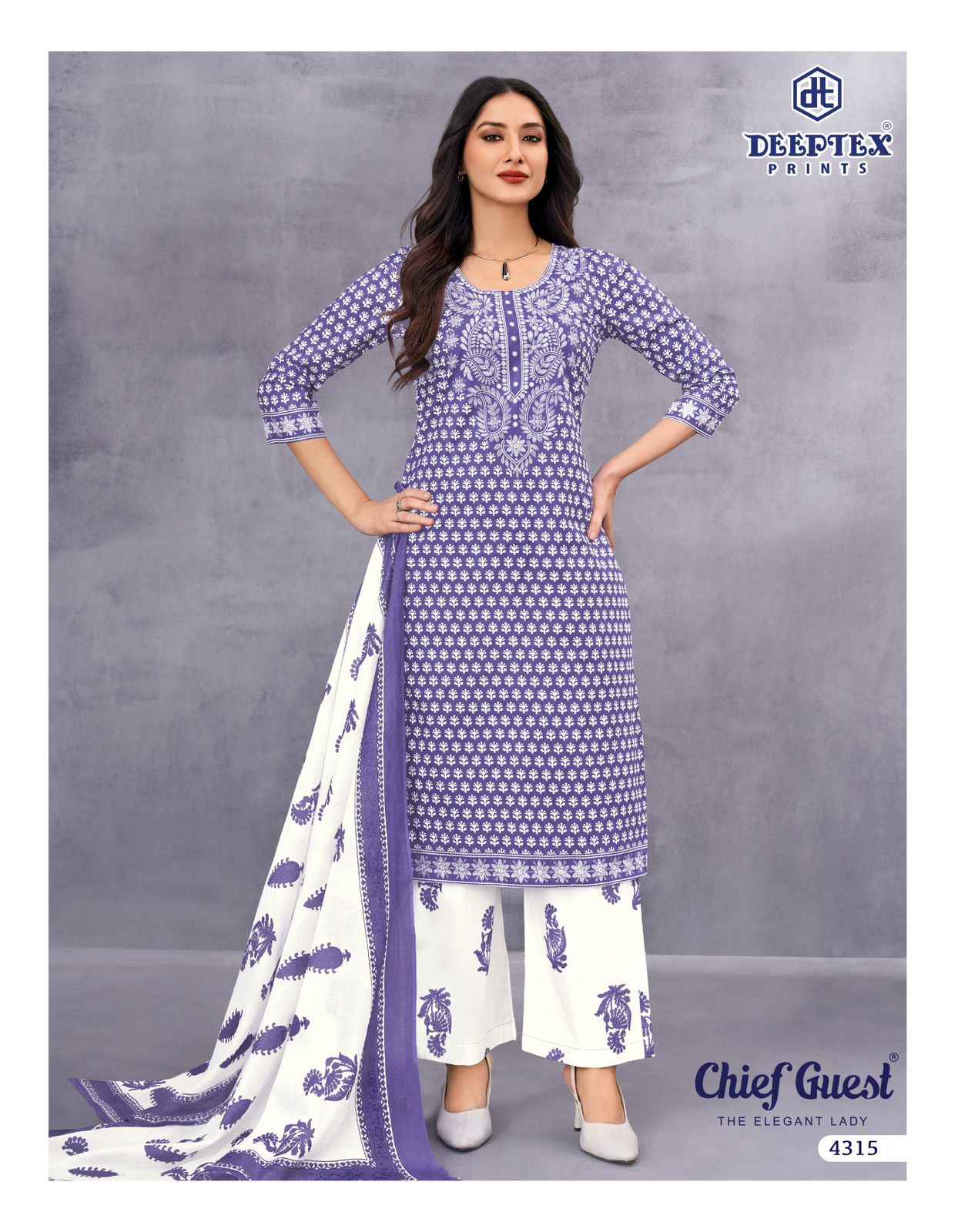Deeptex Chief Guest Vol 43 Cotton Dress Material 15 pcs Catalogue