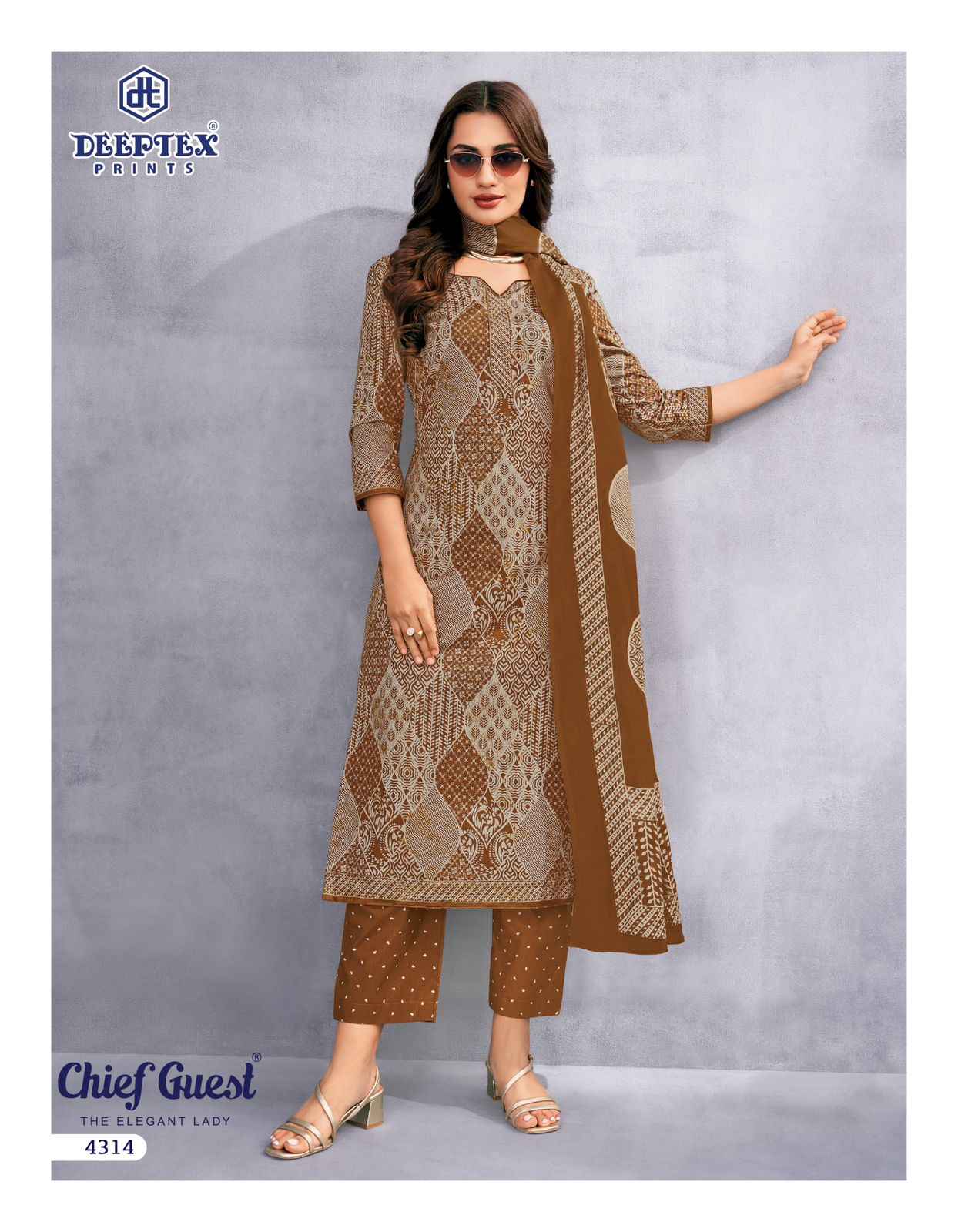 Deeptex Chief Guest Vol 43 Cotton Dress Material 15 pcs Catalogue