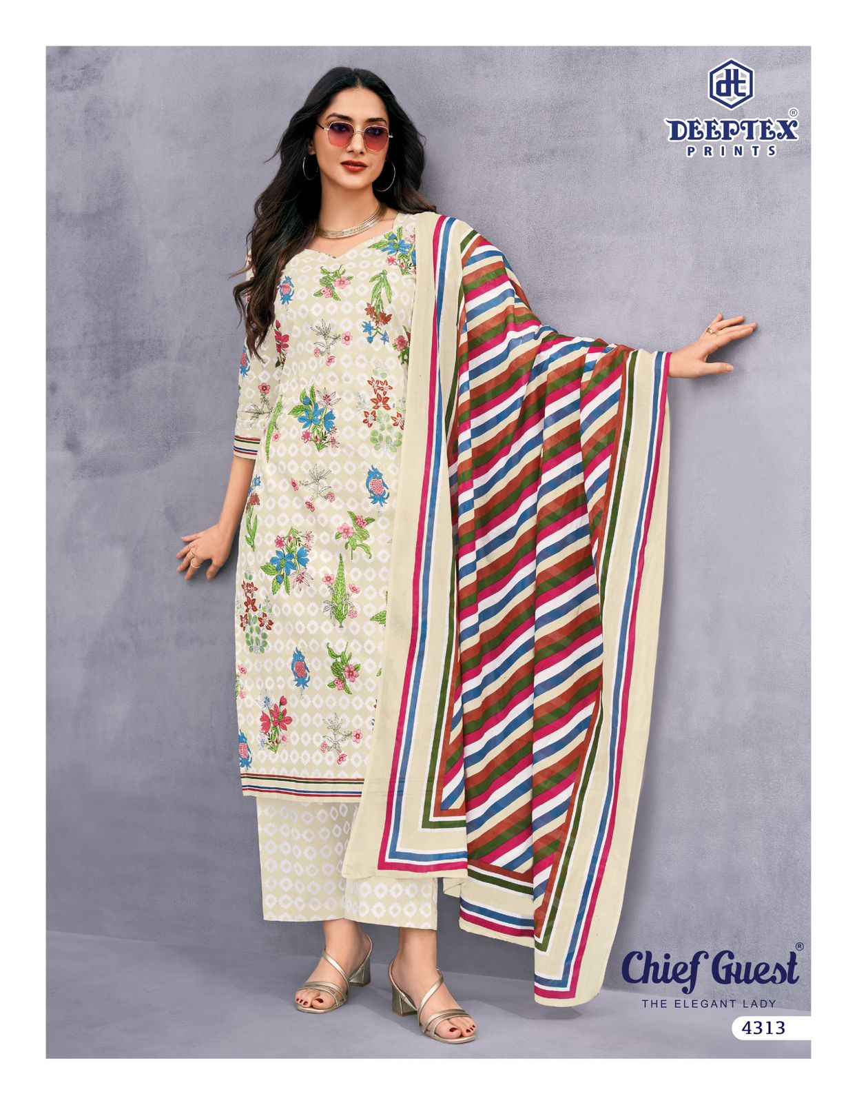 Deeptex Chief Guest Vol 43 Cotton Dress Material 15 pcs Catalogue