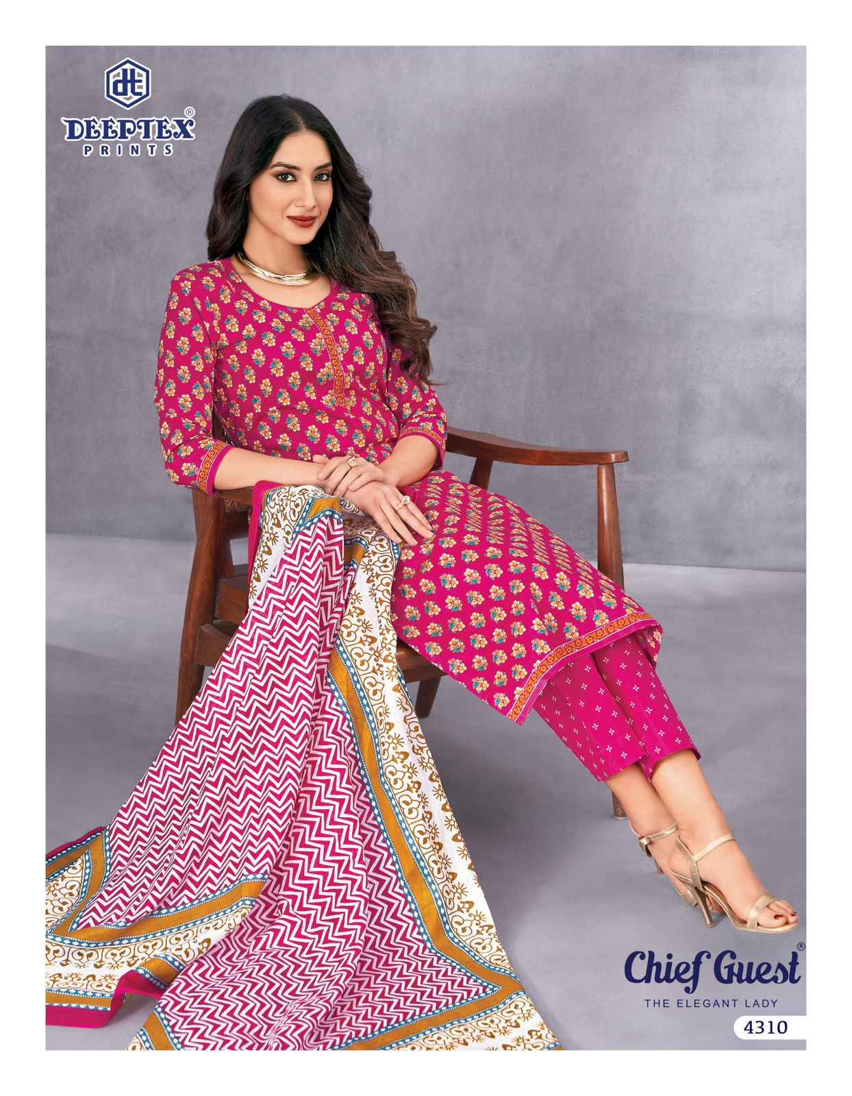 Deeptex Chief Guest Vol 43 Cotton Dress Material 15 pcs Catalogue