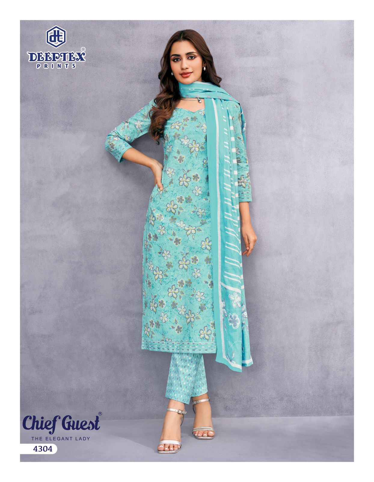 Deeptex Chief Guest Vol 43 Cotton Dress Material 15 pcs Catalogue