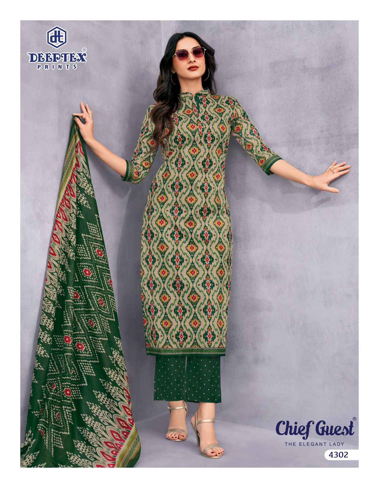 Deeptex Chief Guest Vol 43 Cotton Dress Material 15 pcs Catalogue