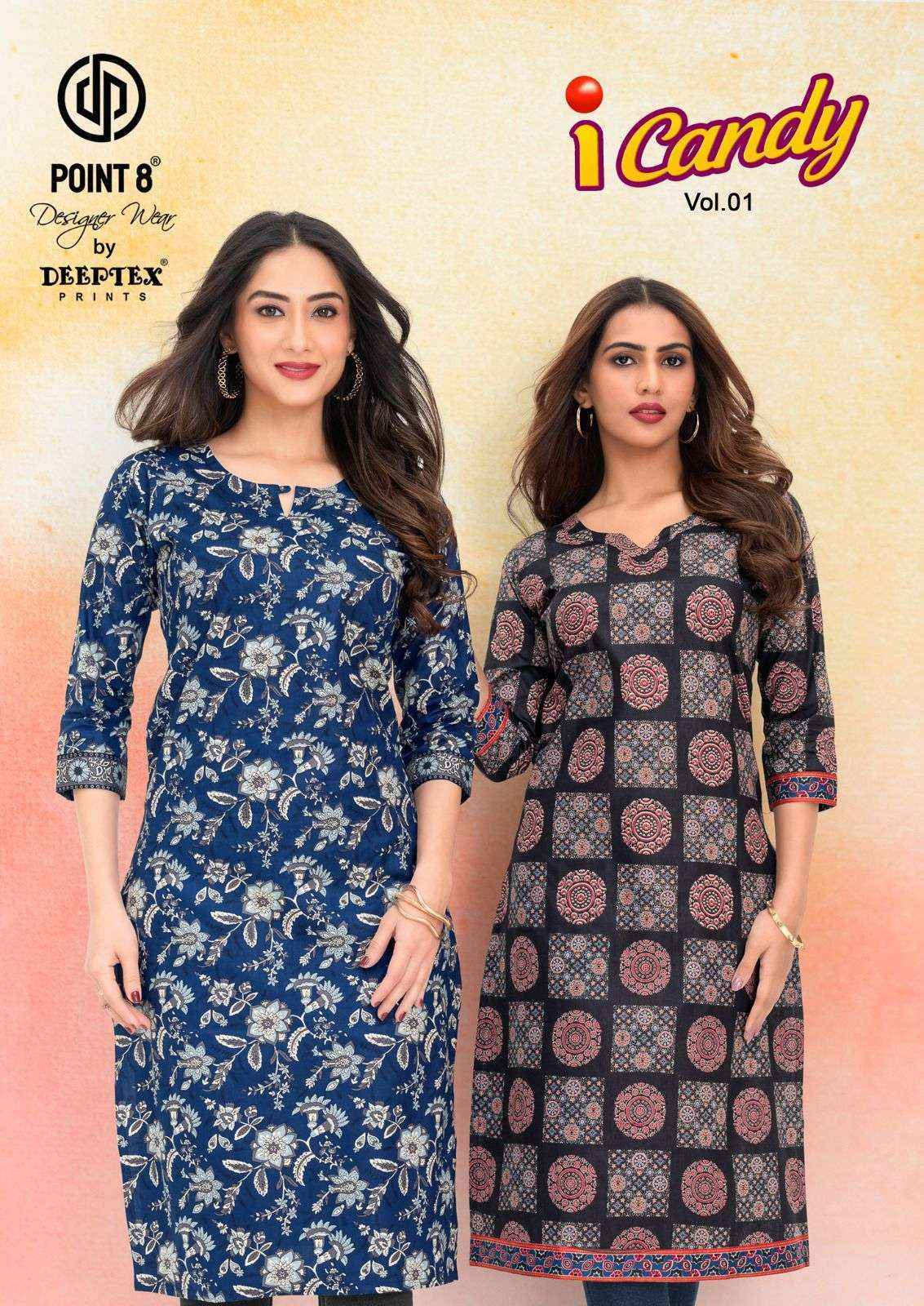 Deeptex I Candy Vol 1 Cotton Kurti 10 Pcs Catalogue