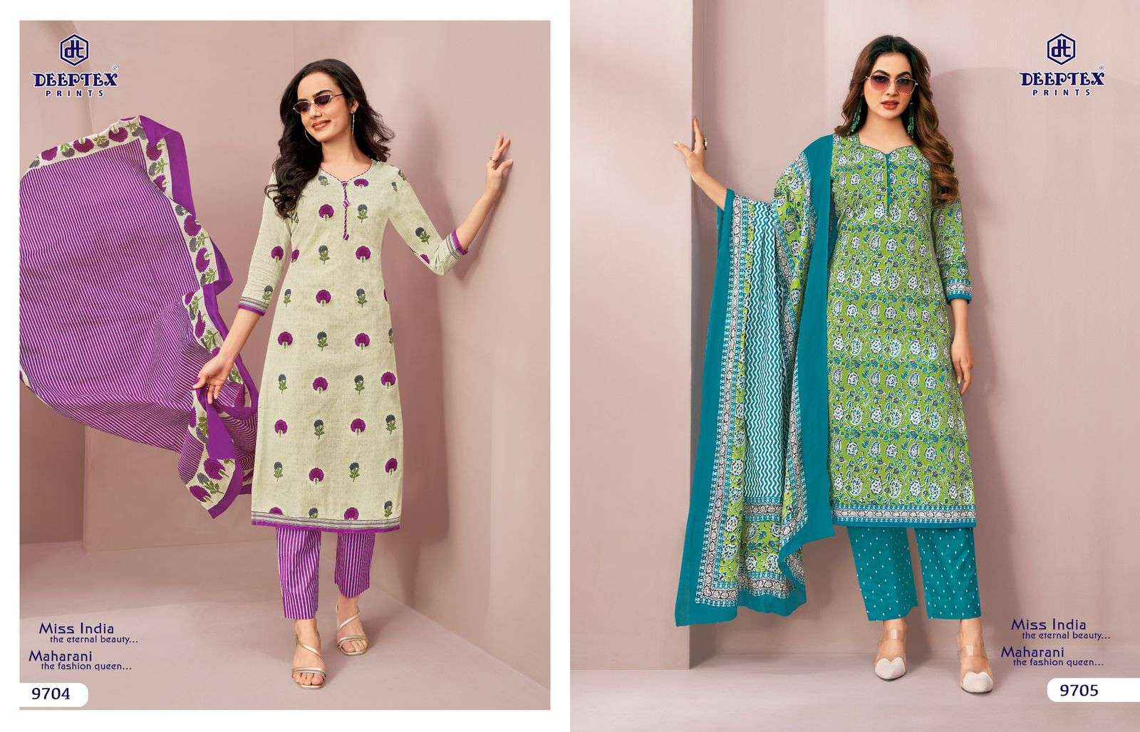 Deeptex Miss India Vol 97 Cotton Dress Material 16 pcs Catalogue