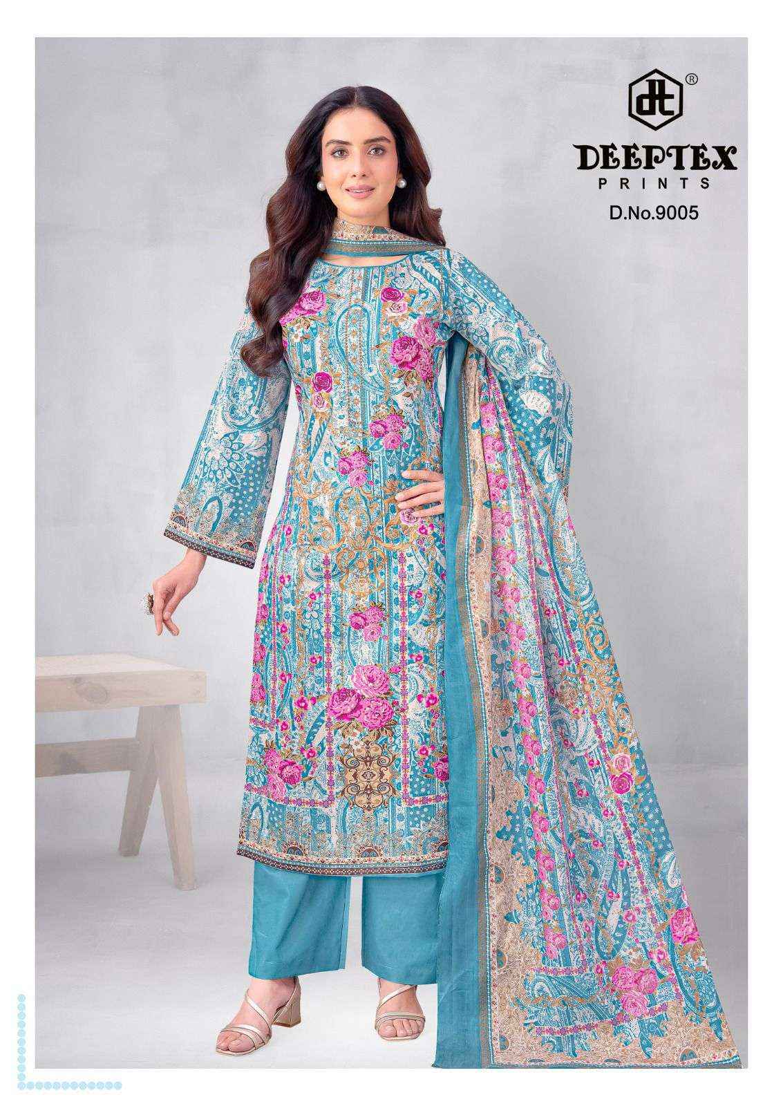 Deeptex Roohi Zara Vol 9 Lawn Cotton Dress Material 8 pcs Catalogue