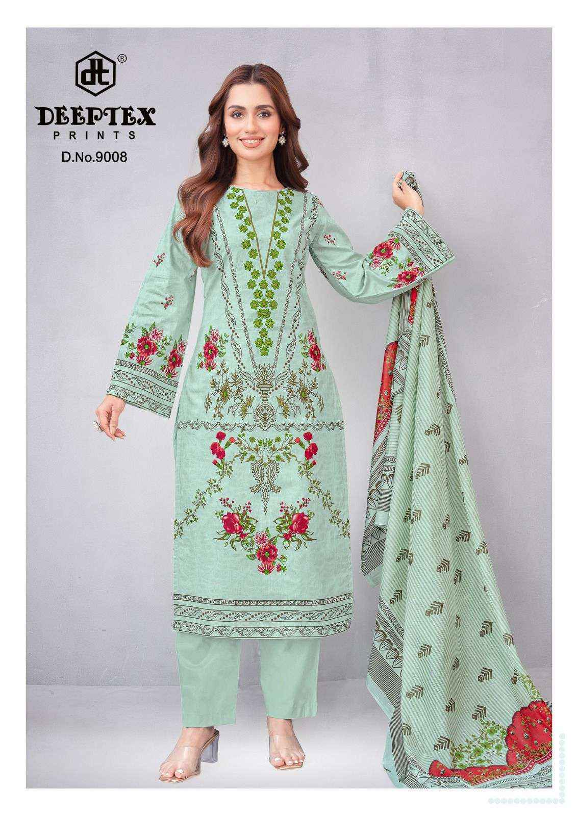 Deeptex Roohi Zara Vol 9 Lawn Cotton Dress Material 8 pcs Catalogue