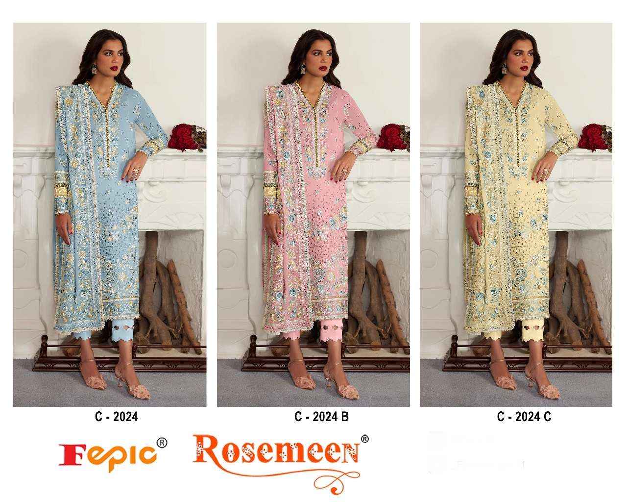 Fepic Rosemeen C 2024 Cotton Dress Material 3 pcs Catalogue