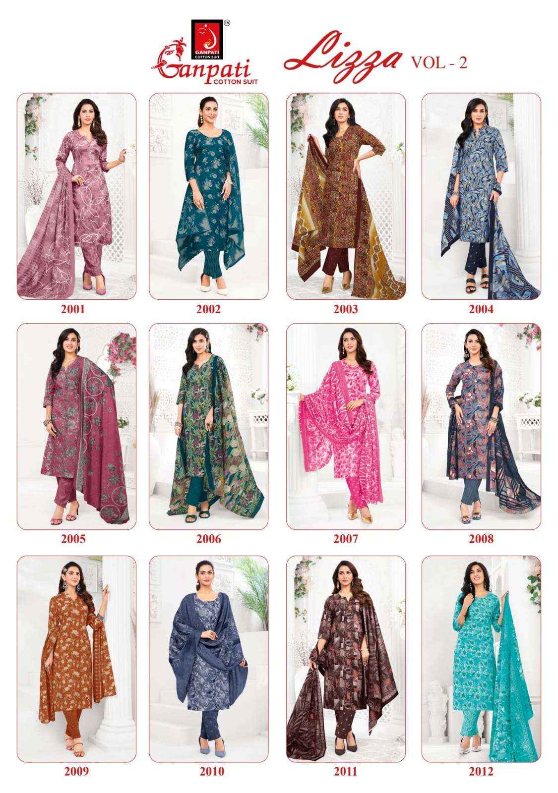 Ganpati Lizza Vol 2 Readymade Cotton Dress 12 pcs catalogue