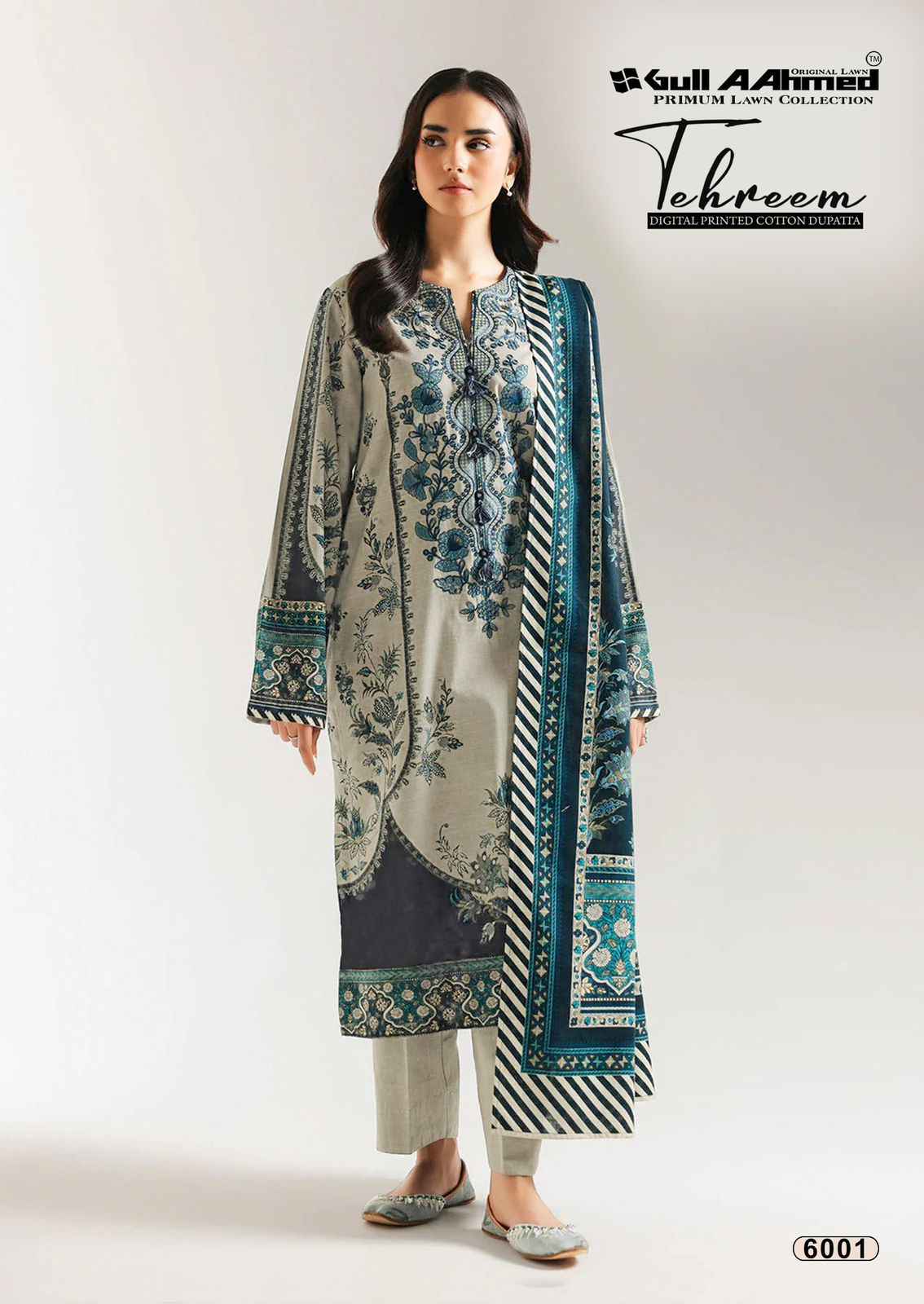 Gull Ahmed Tehreem Vol 6 Cambridge Cotton Dress Material 6 Pc Catalouge