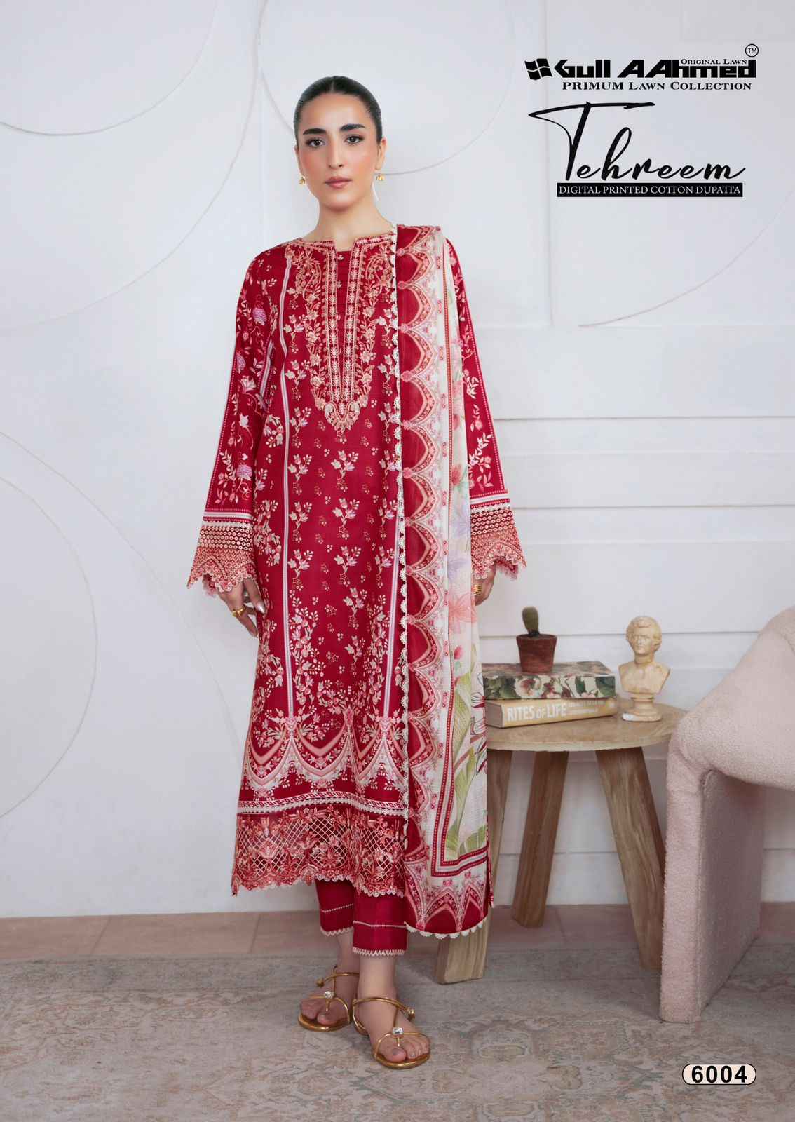 Gull Ahmed Tehreem Vol 6 Cambridge Cotton Dress Material 6 Pc Catalouge
