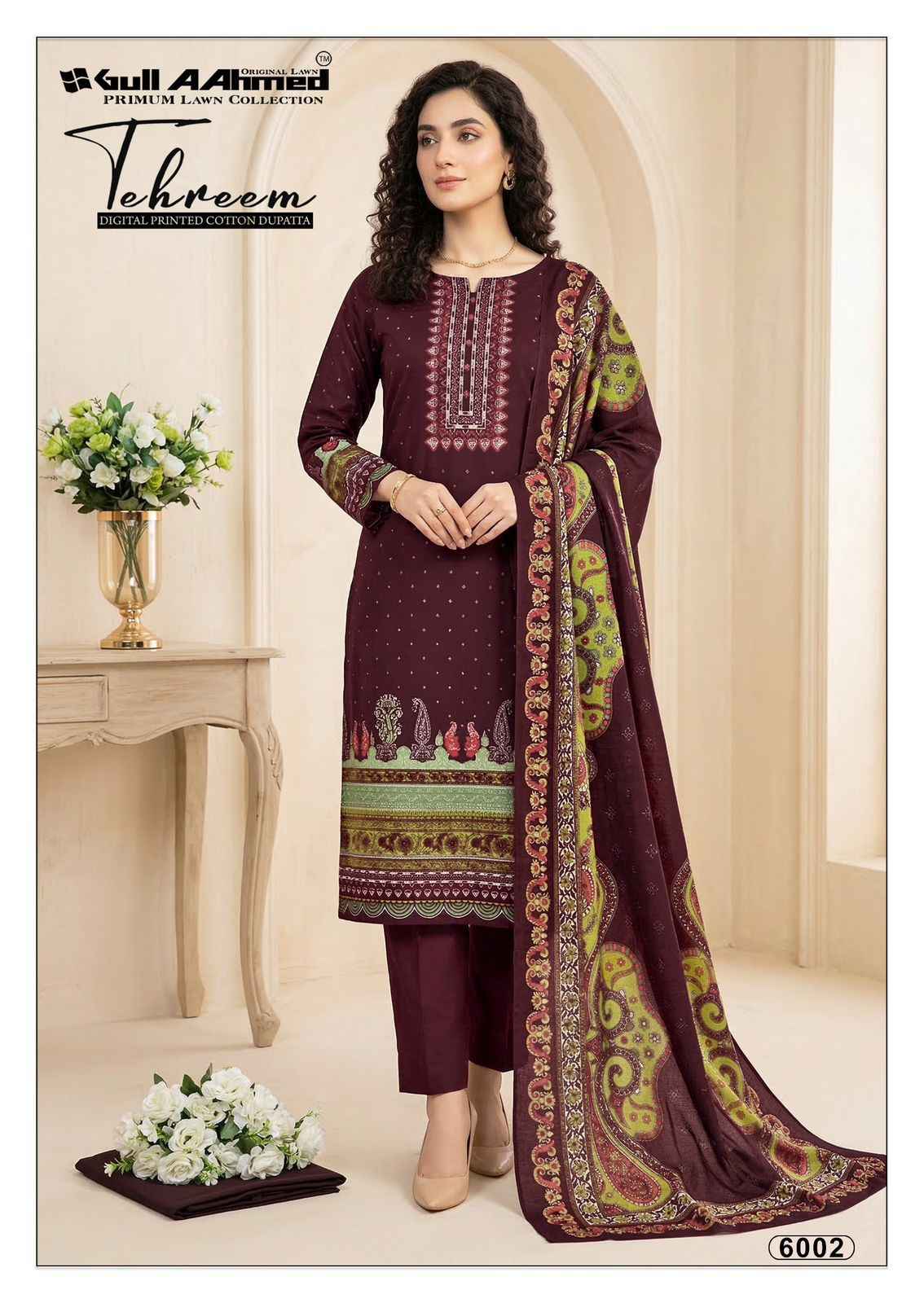 Gull Ahmed Tehreem Vol 6 Cambridge Cotton Dress Material 6 Pc Catalouge