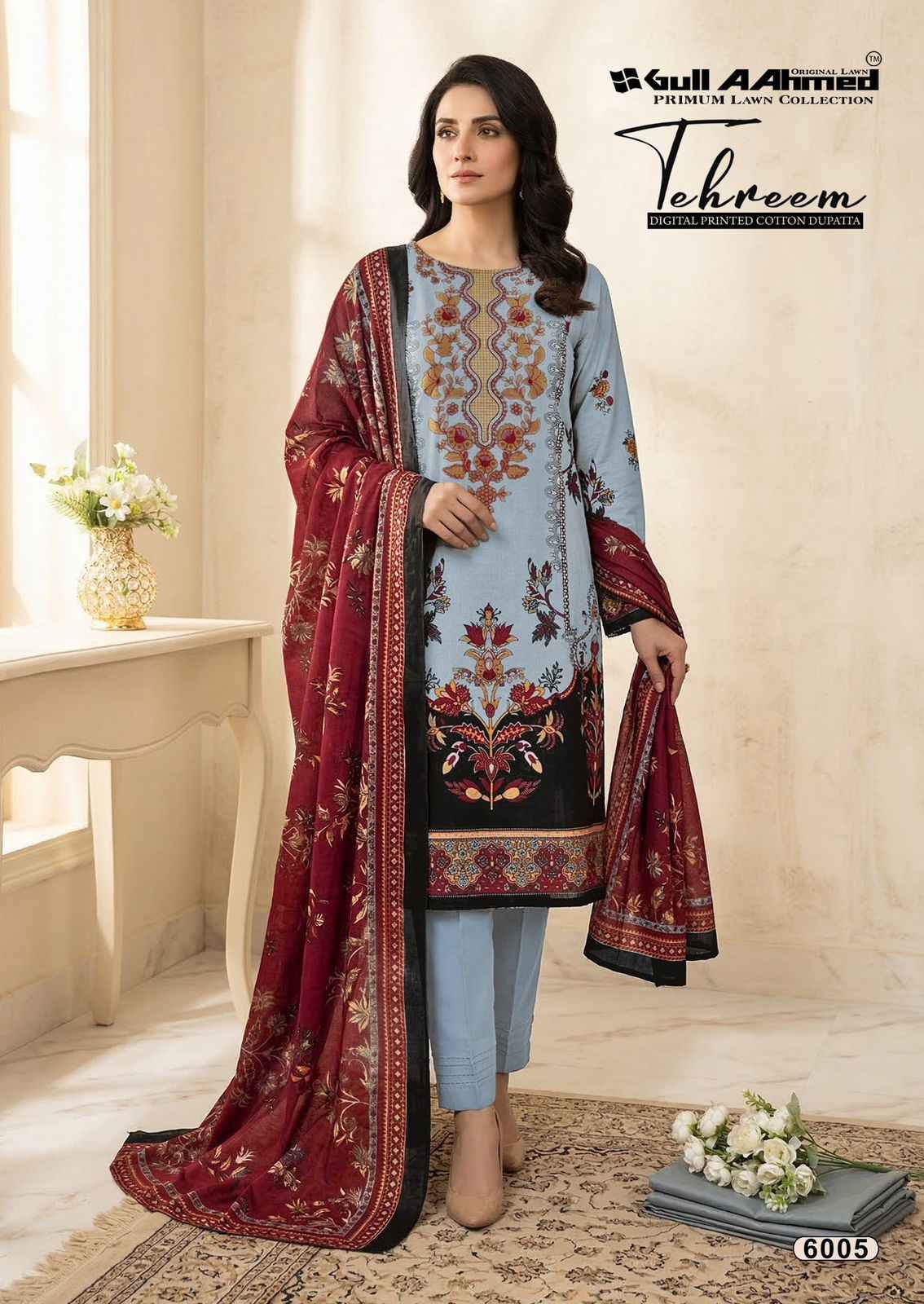 Gull Ahmed Tehreem Vol 6 Cambridge Cotton Dress Material 6 Pc Catalouge