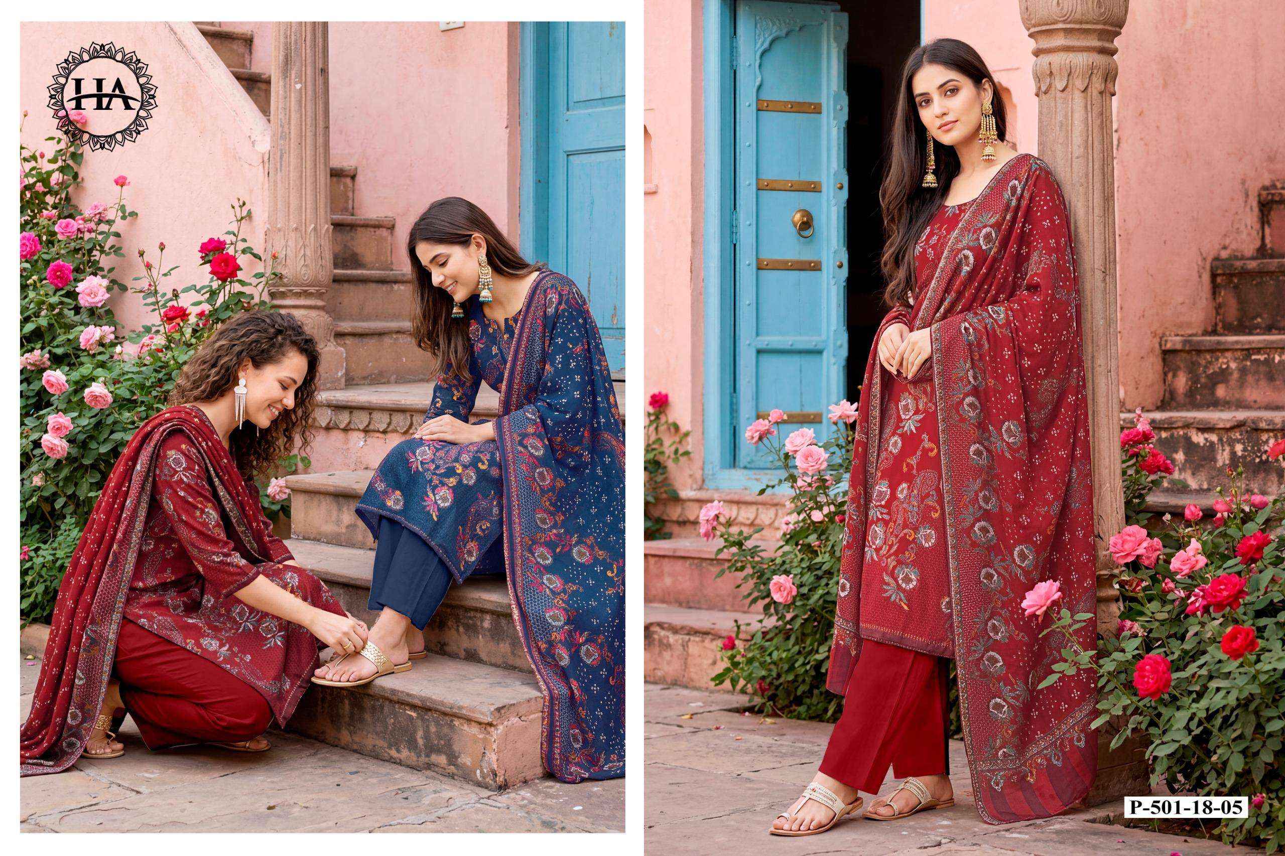Harshit Fashion Parwani Jam Cotton Dress Material 6 pcs Catalogue
