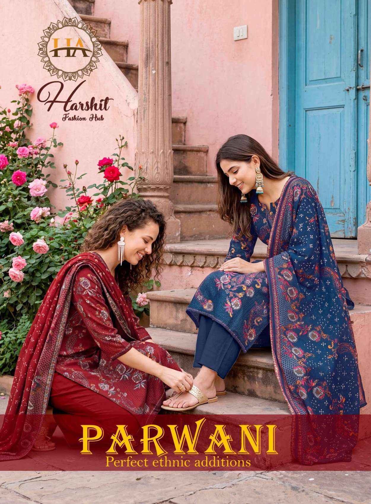 Harshit Fashion Parwani Jam Cotton Dress Material 6 pcs Catalogue