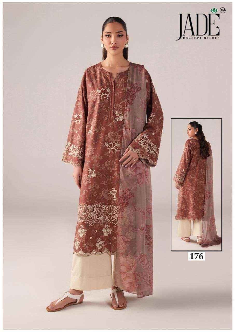 Jade Chevron Vol 18 Cotton Dress Material 6 Pc Catalog
