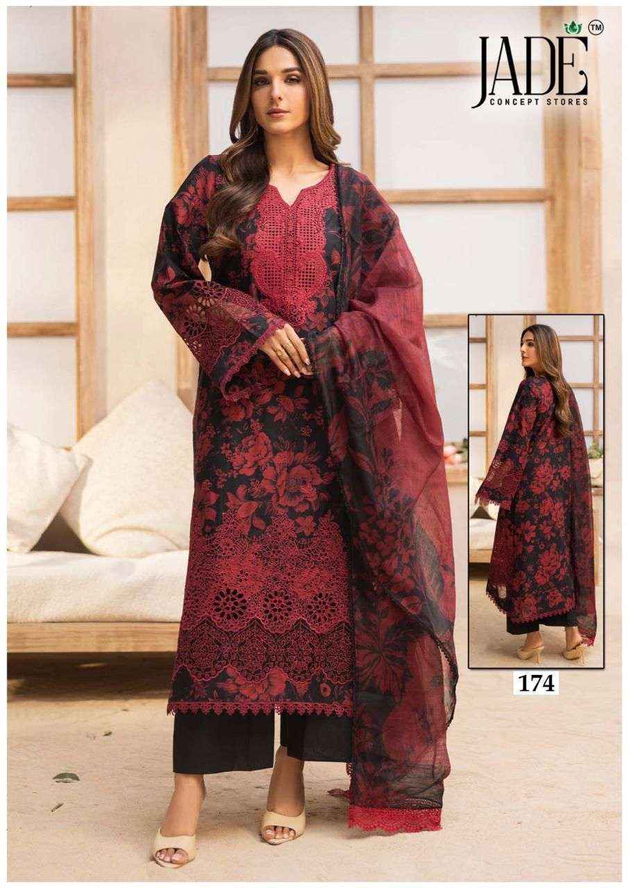 Jade Chevron Vol 18 Cotton Dress Material 6 Pc Catalog