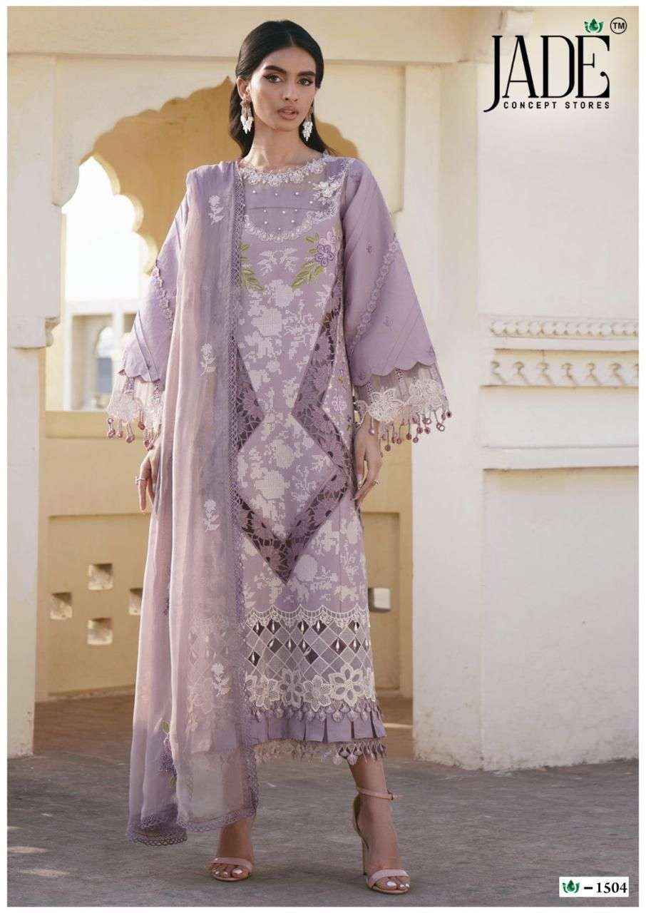 Jade Crimson Vol 15 Readymade Lawn Cotton Dress 6 pc Cataloge