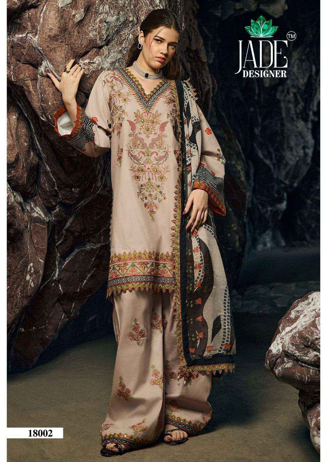 Jade Crimsons Vol 18 Cambric Cotton Dress Material 6 pc Cataloge