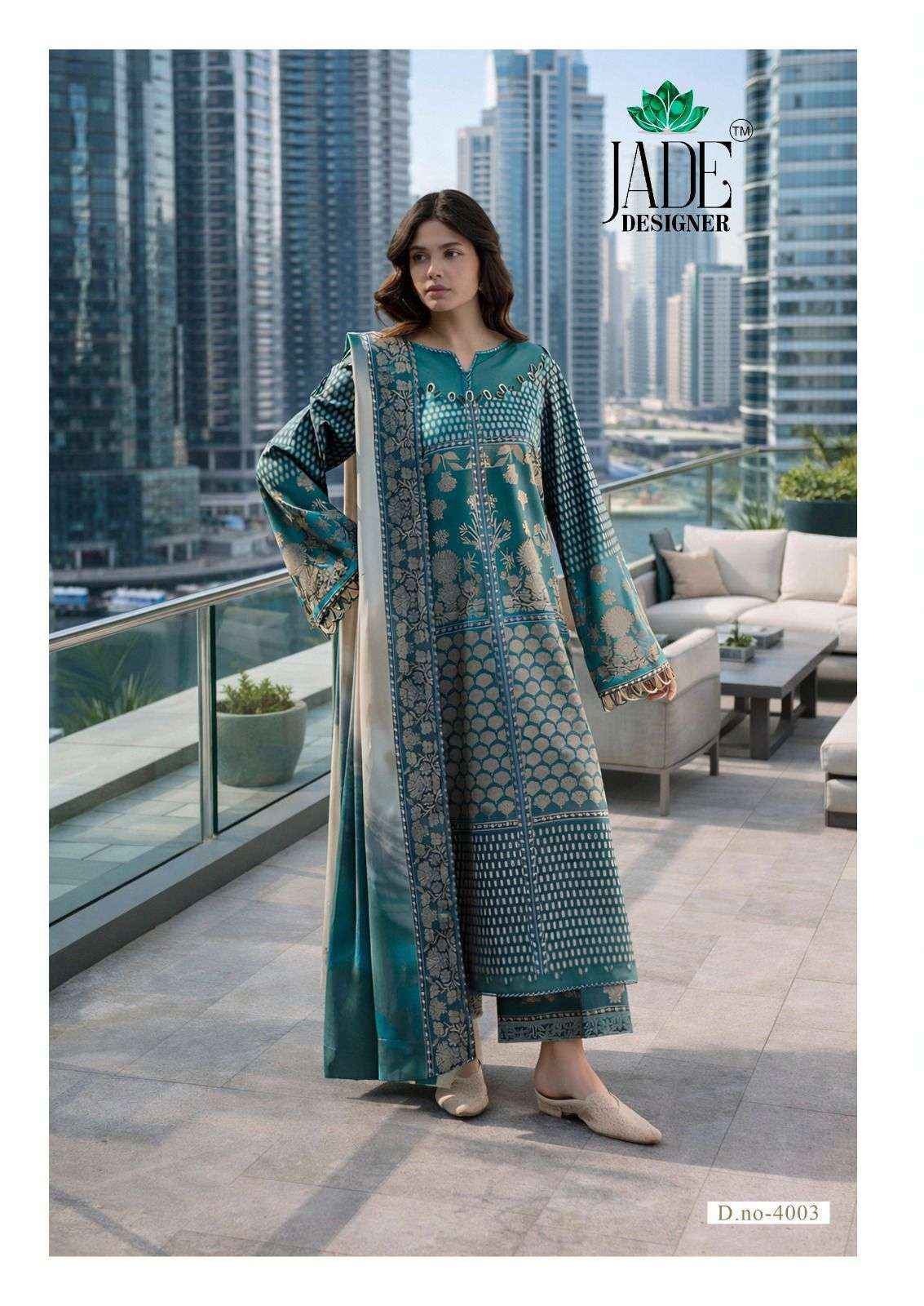 Jade Noor Ahmed Vol 4 Lawn Cotton Dress Material 6 pcs Catalogue