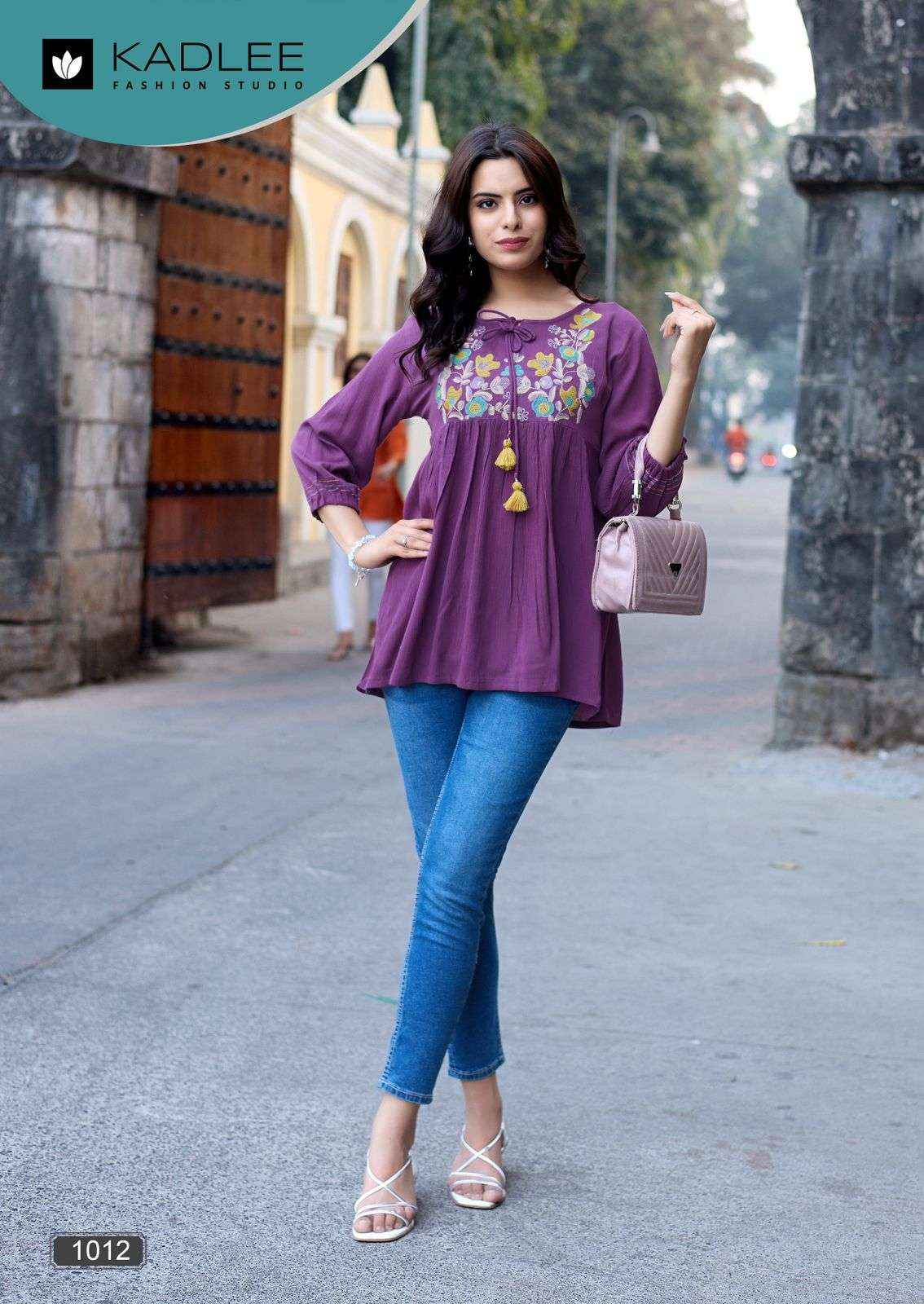 Kadlee Crystal Vol 2 Rayon Western Top 6 pcs Catalogue