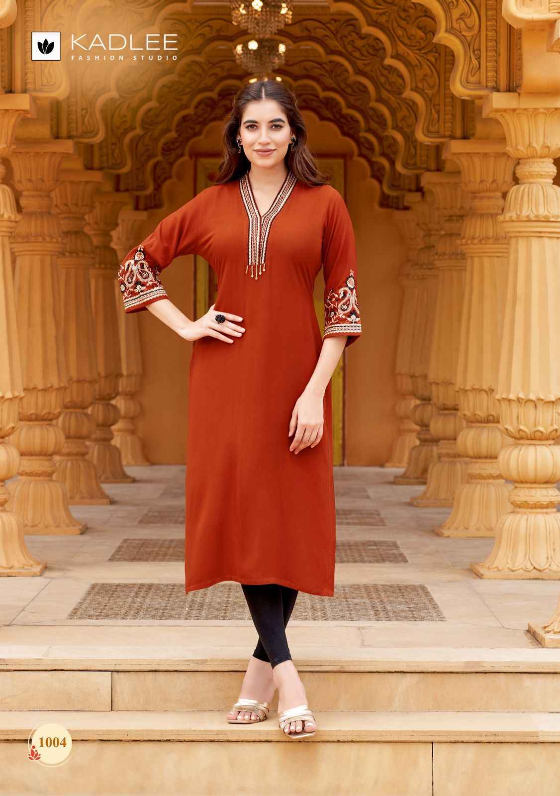 Kadlee Ladlee Vol 2 Rayon Kurti 6 pcs Catalogue