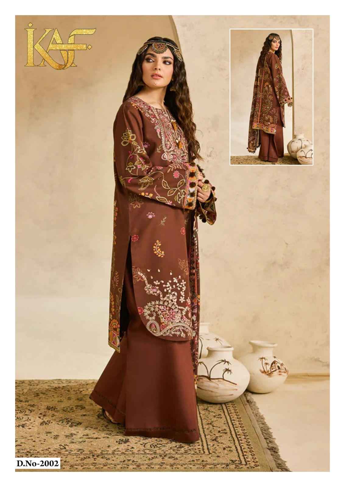 KAF Fabric Evayra Gulaal vol 2 Cotton Dress Material 6 Pc Catalouge